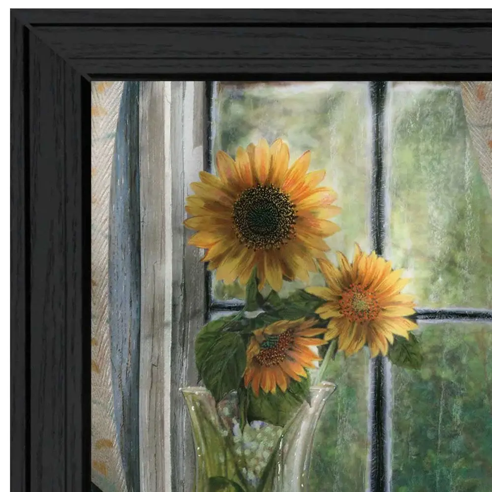 Morning Flower 2 Black Framed Print Wall Art - Image 3