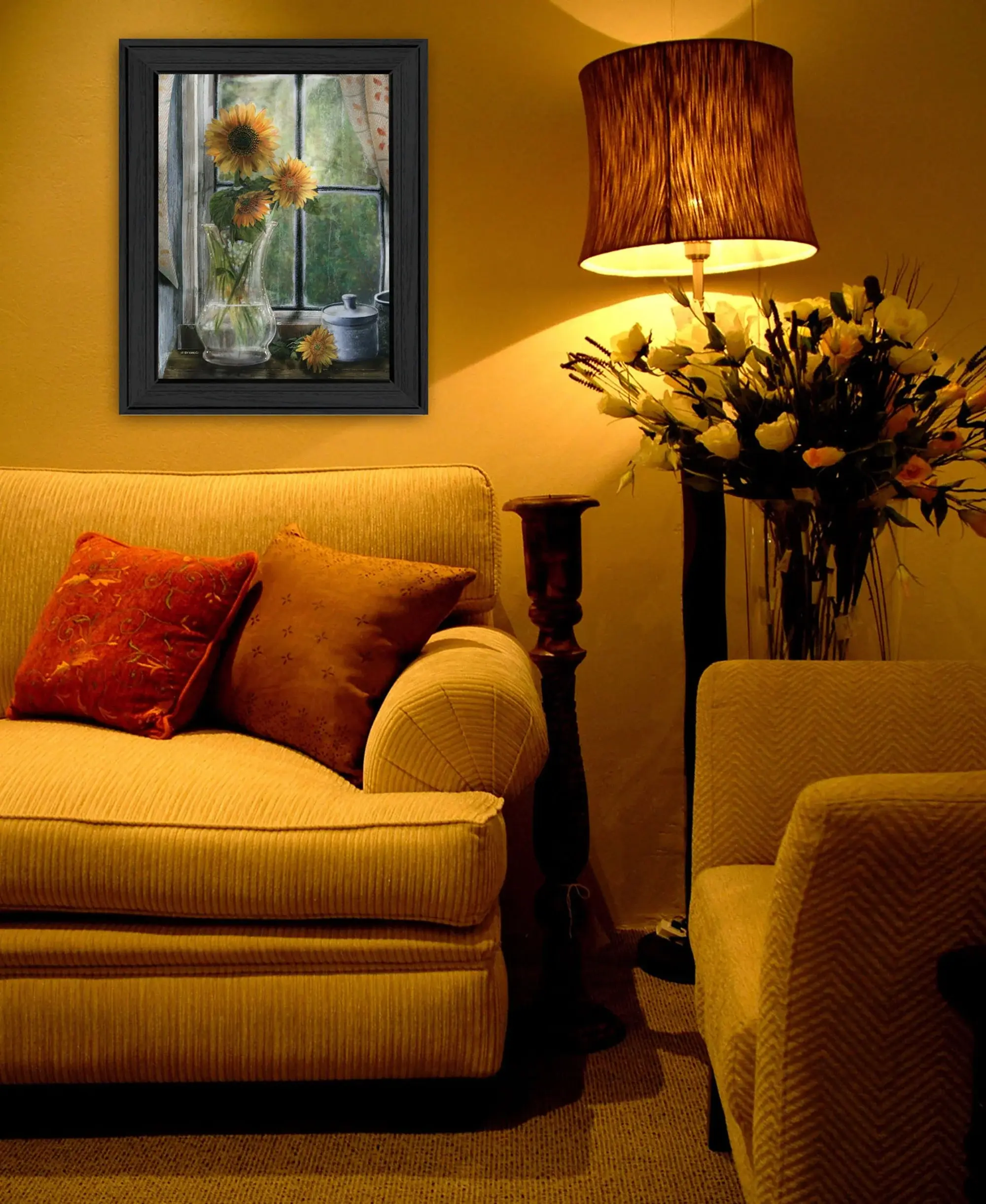 Morning Flower 2 Black Framed Print Wall Art - Image 5