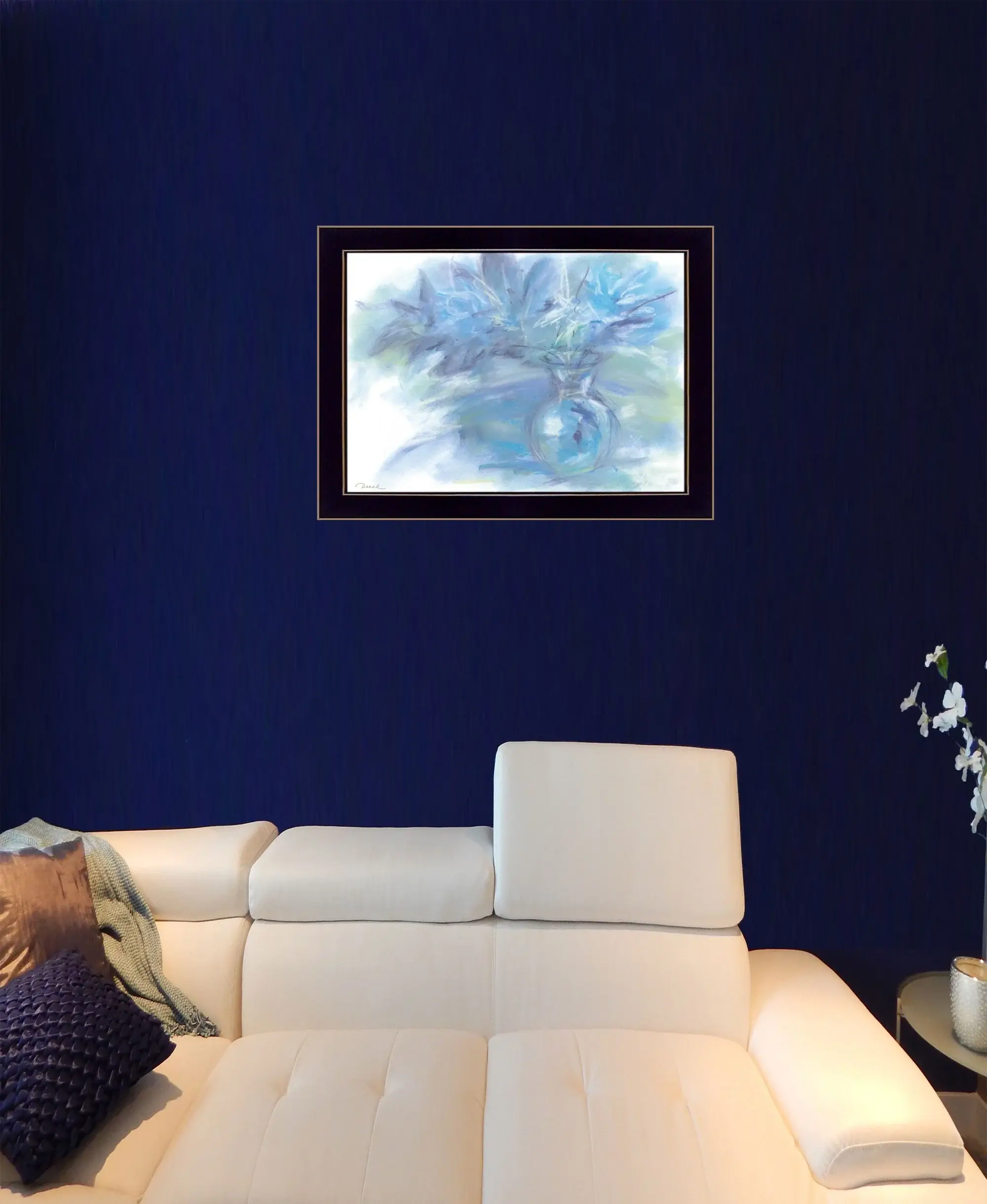Morning Glory 1 Black Framed Print Wall Art - Image 5