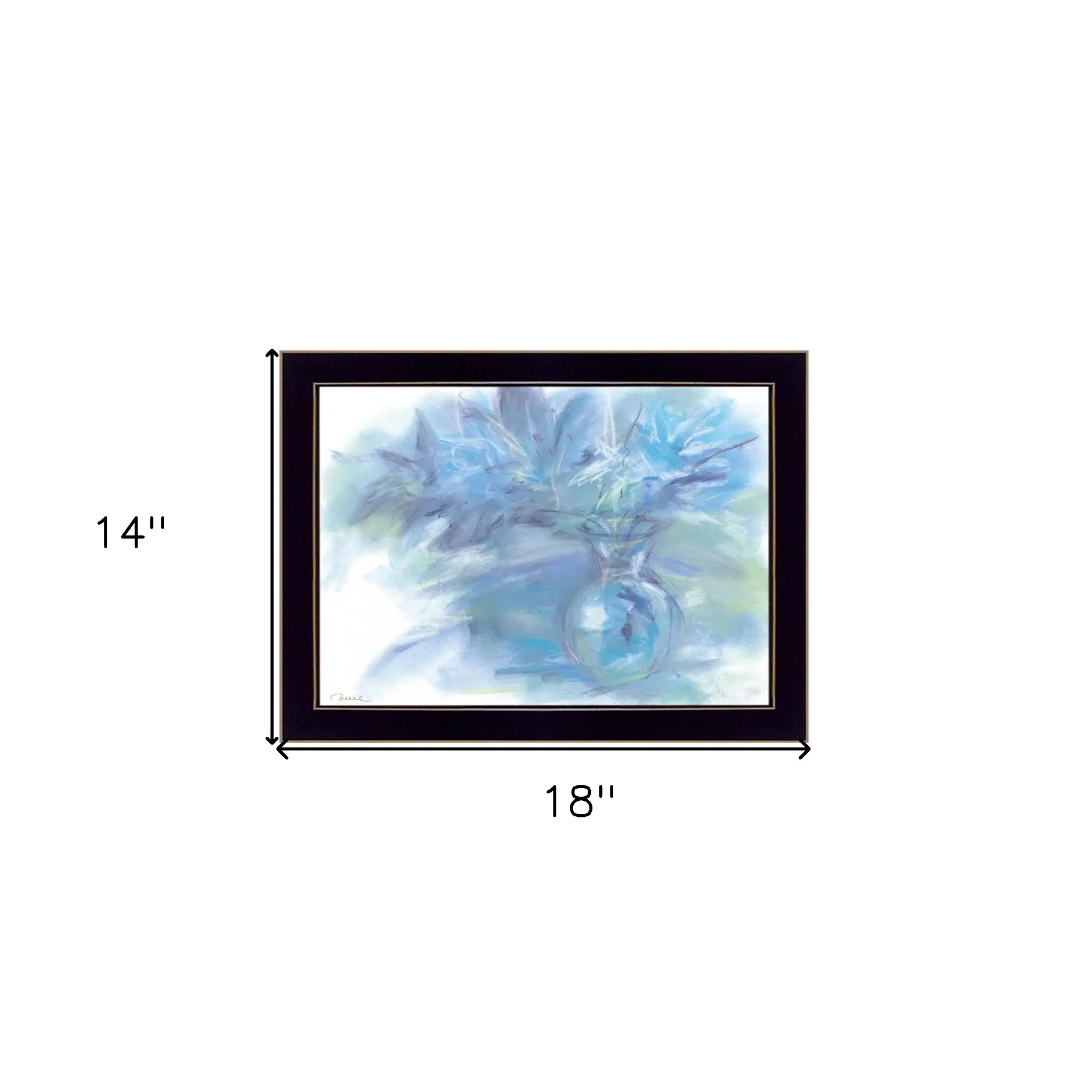 Morning Glory 1 Black Framed Print Wall Art - Image 6
