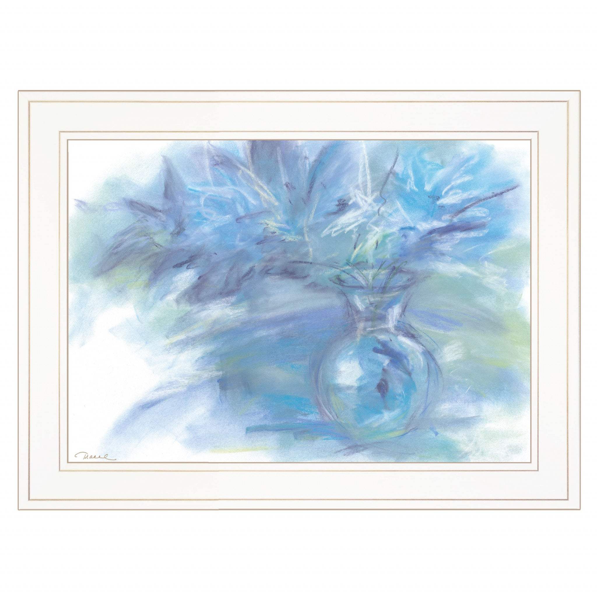 Morning Glory 2 White Framed Print Wall Art - Image 2