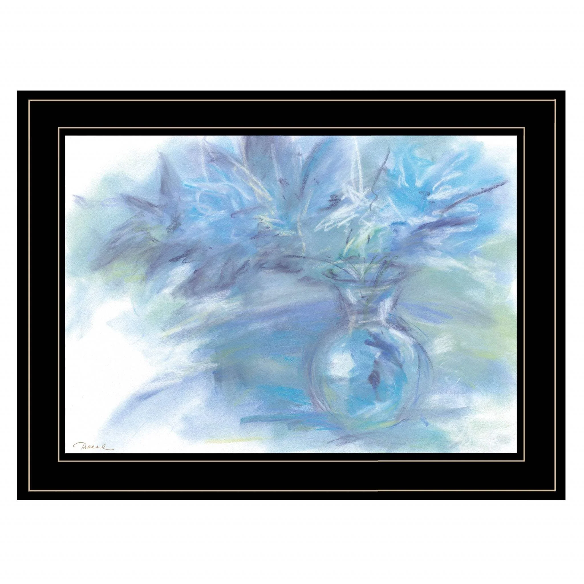 Morning Glory 3 Black Framed Print Wall Art - Image 2