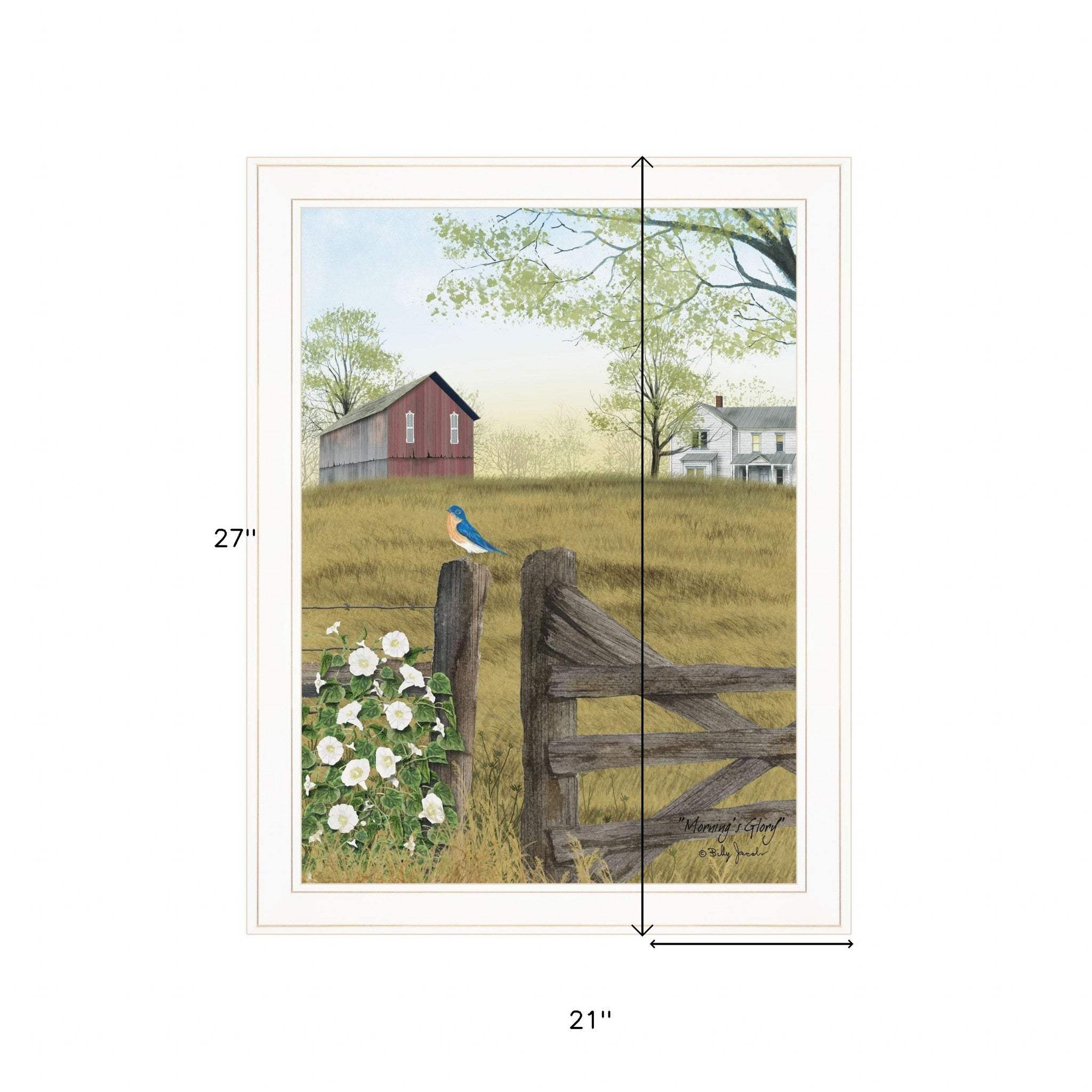 Mornings Glory 3 White Framed Print Wall Art - Image 5