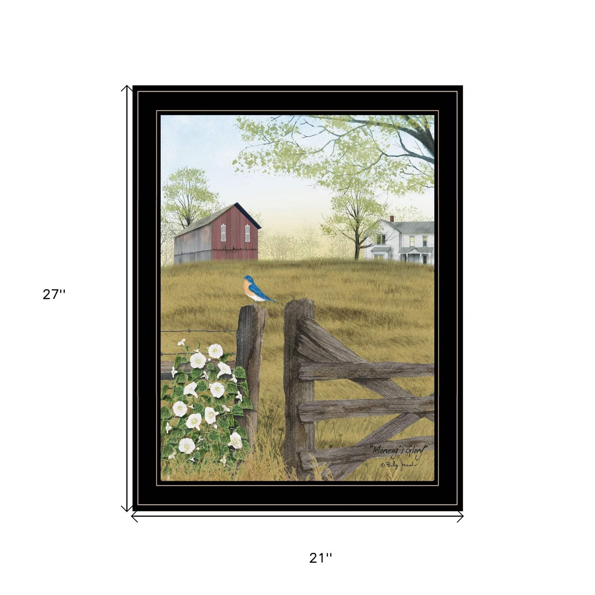 Mornings Glory 4 Black Framed Print Wall Art - Image 5