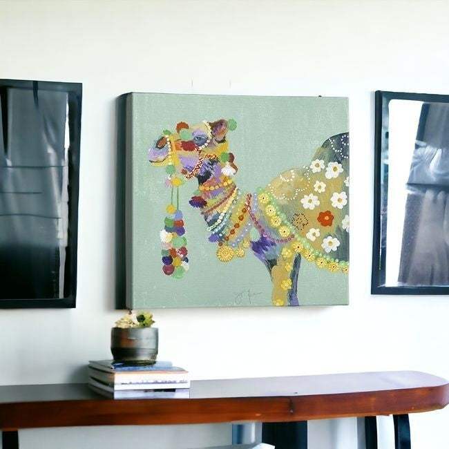 Moroccan Party Camel Unframed Print Wall Art - Image 5