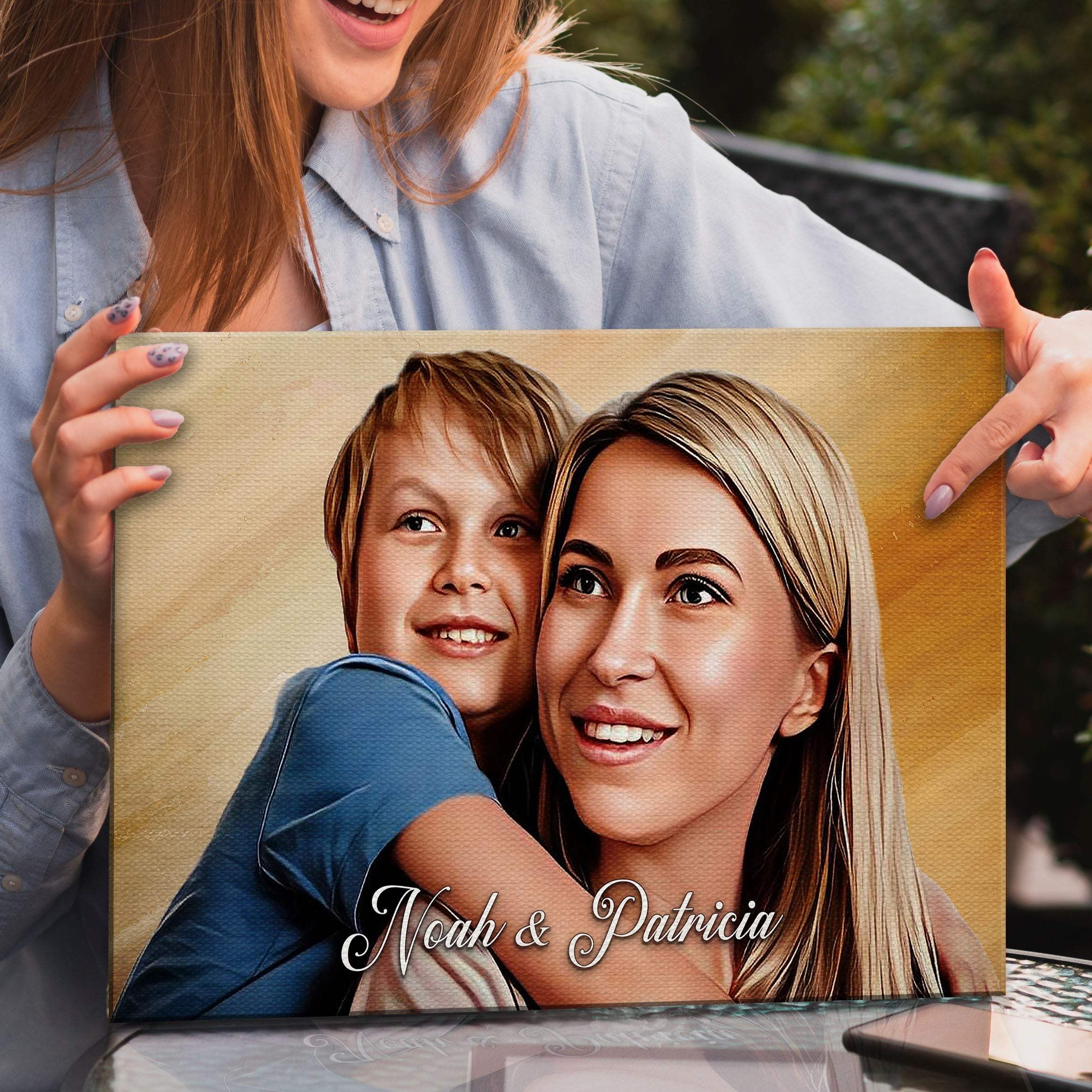 Mother's Day Cartoon Portrait Sign - Image 3