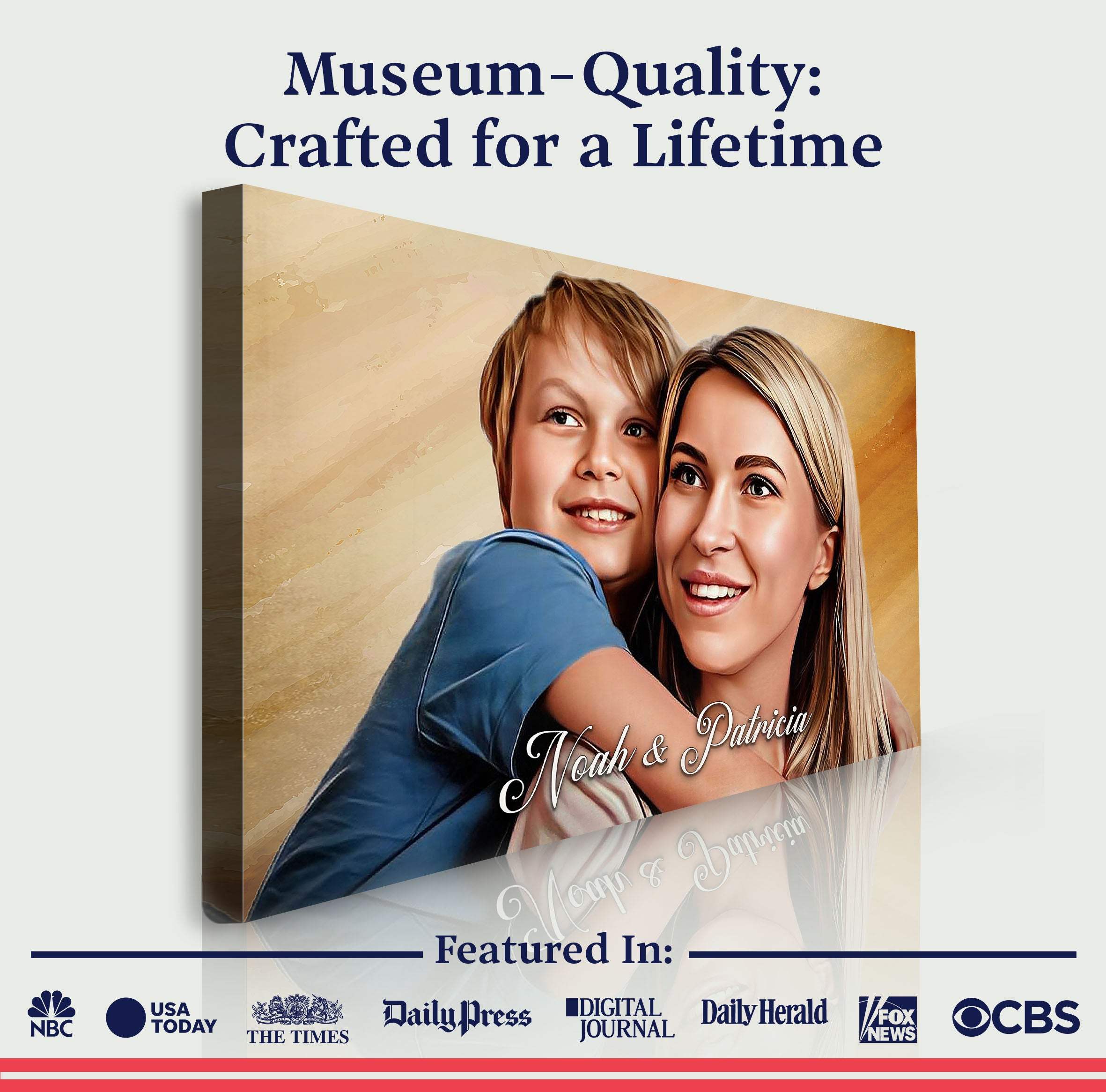 Mother's Day Cartoon Portrait Sign - Image 4