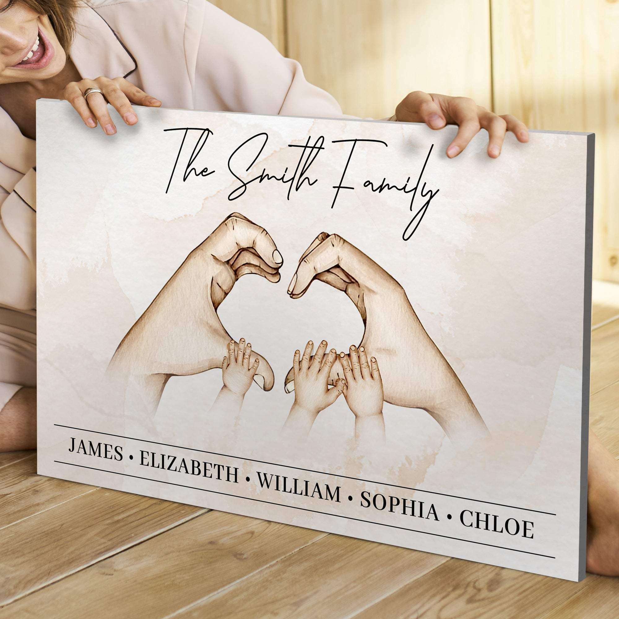 Mother's Day Sign Family Heart - Image 2