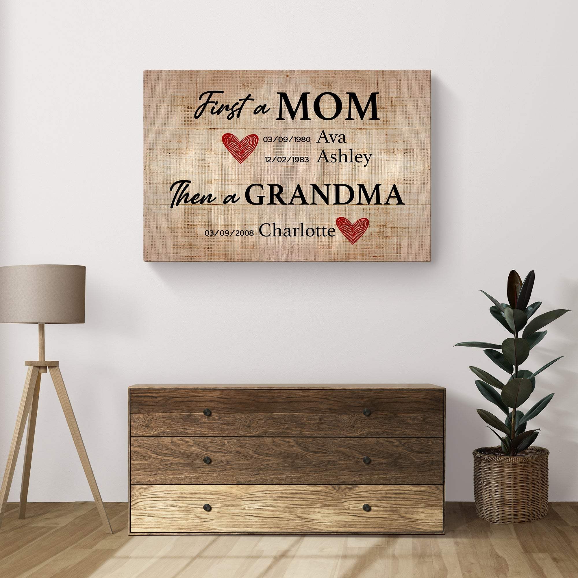 Mother's Day Sign First A Mom - Image 3