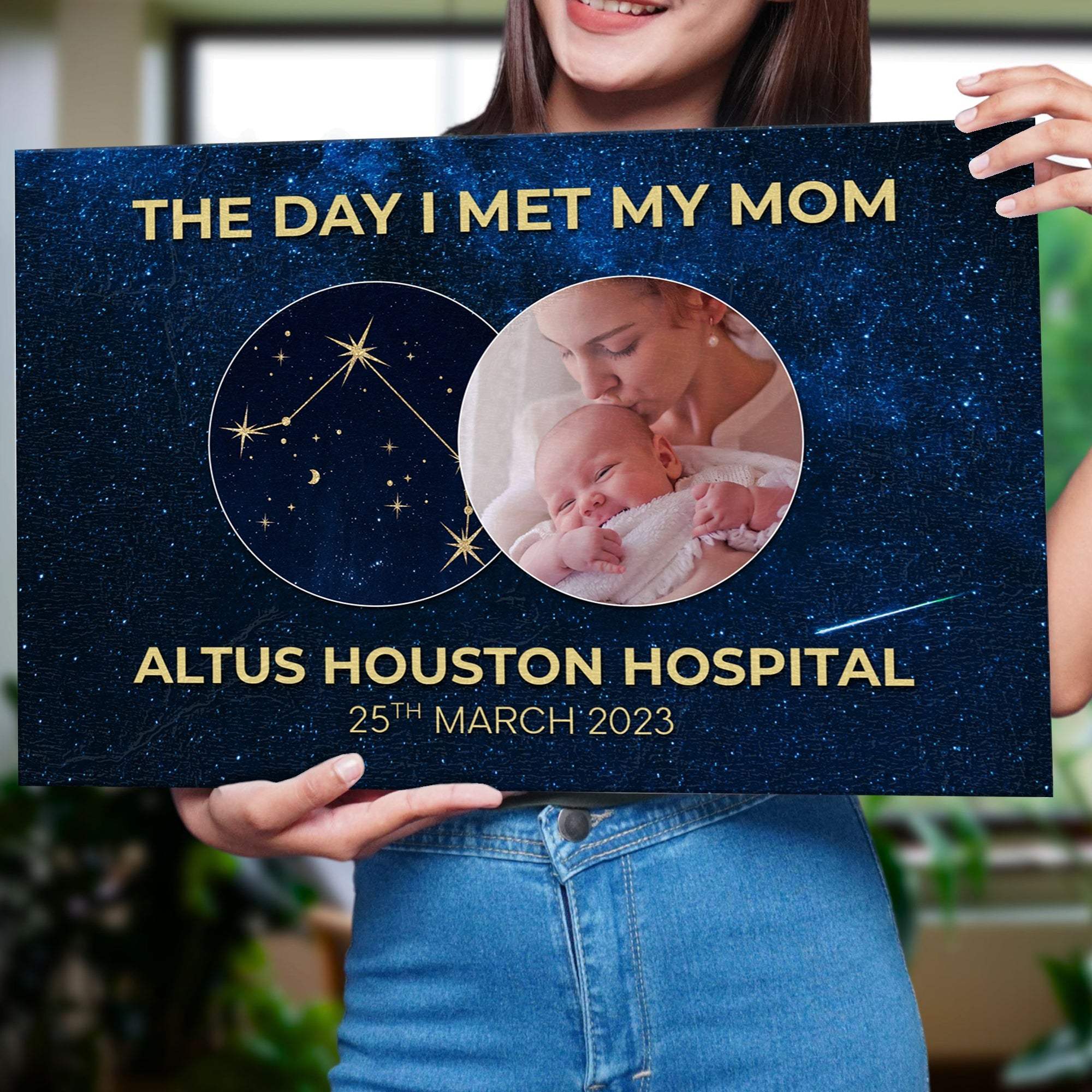 Mother's Day Sign The Day I Met My Mom - Image 2