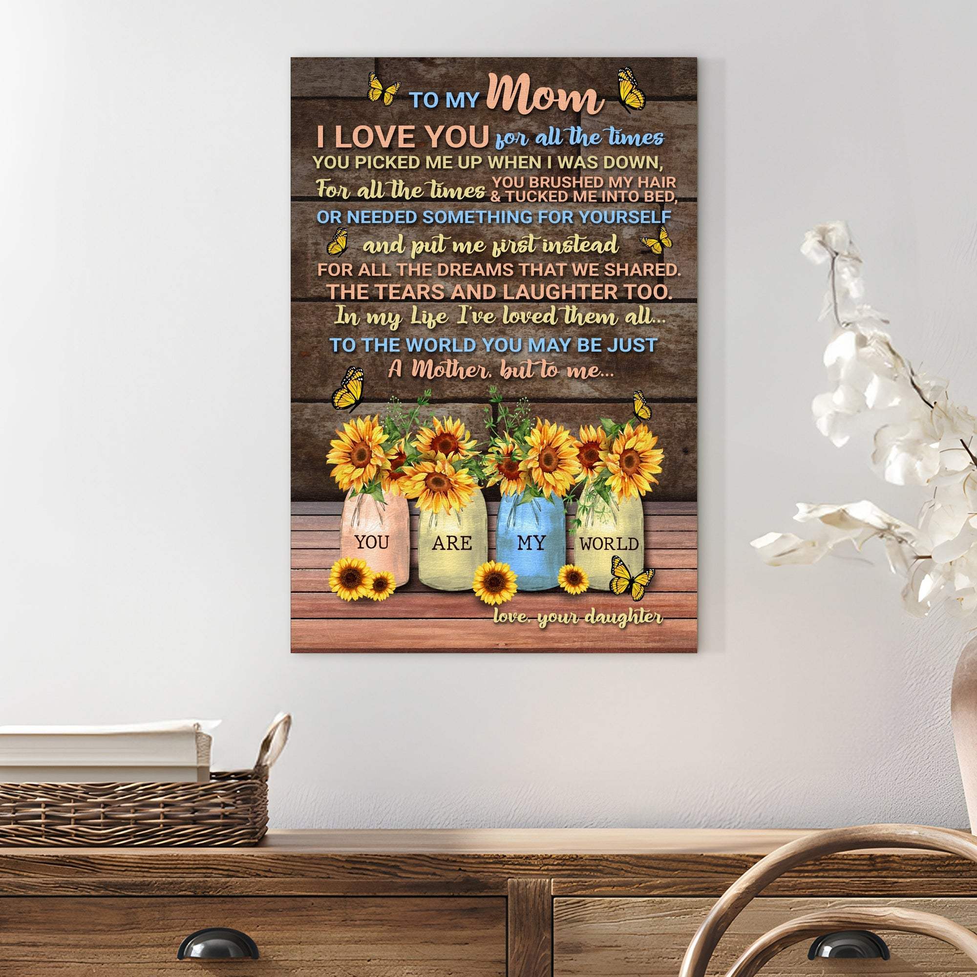 Mother's Day Sign To Me You Are My World - Image 3