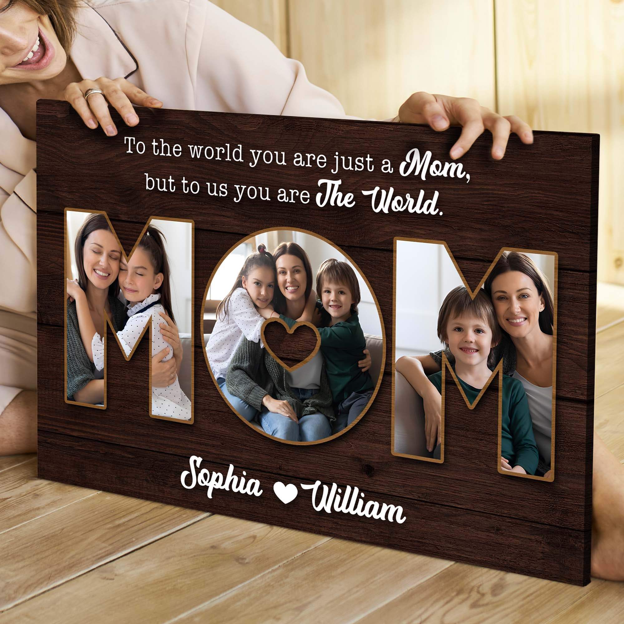 Mother's Day Sign To Us You Are The World II - Image 2