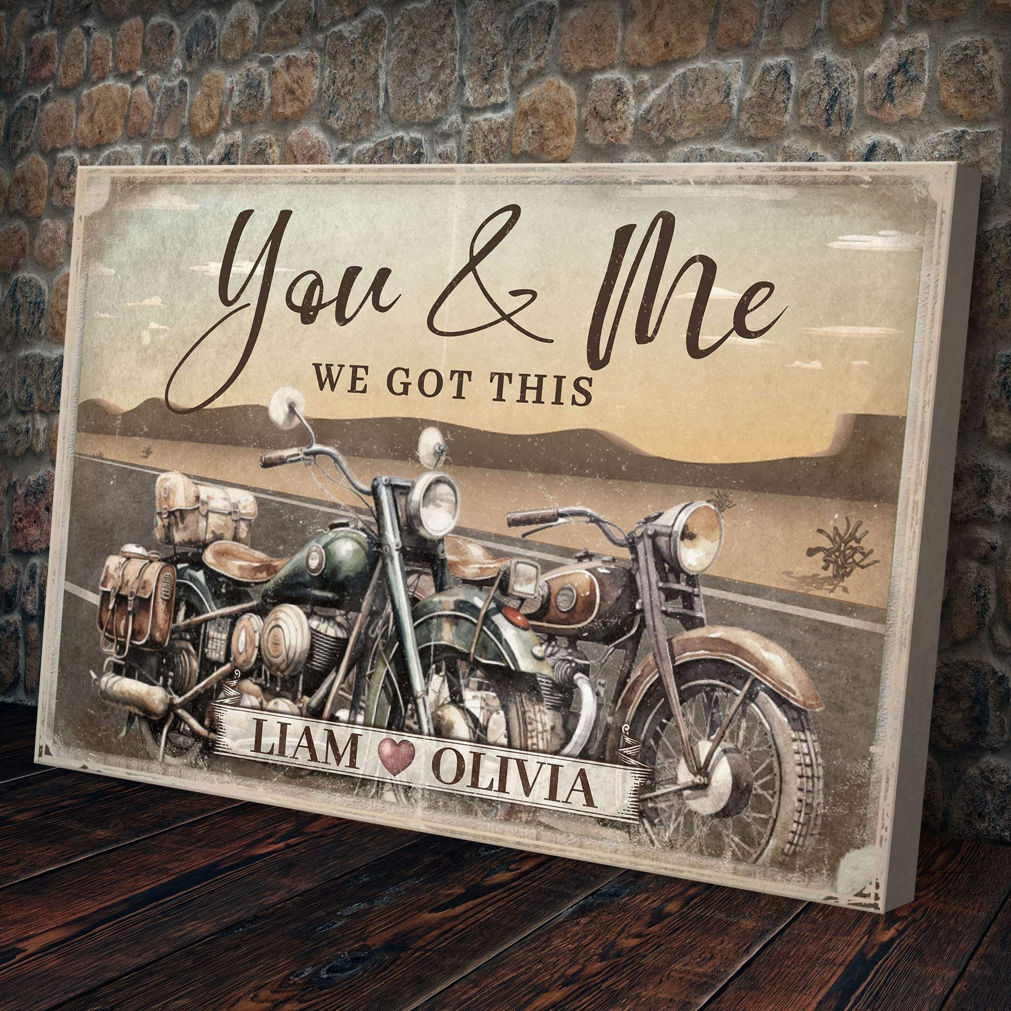 Motorcycle Themed We Got This Couple Sign - Image 3