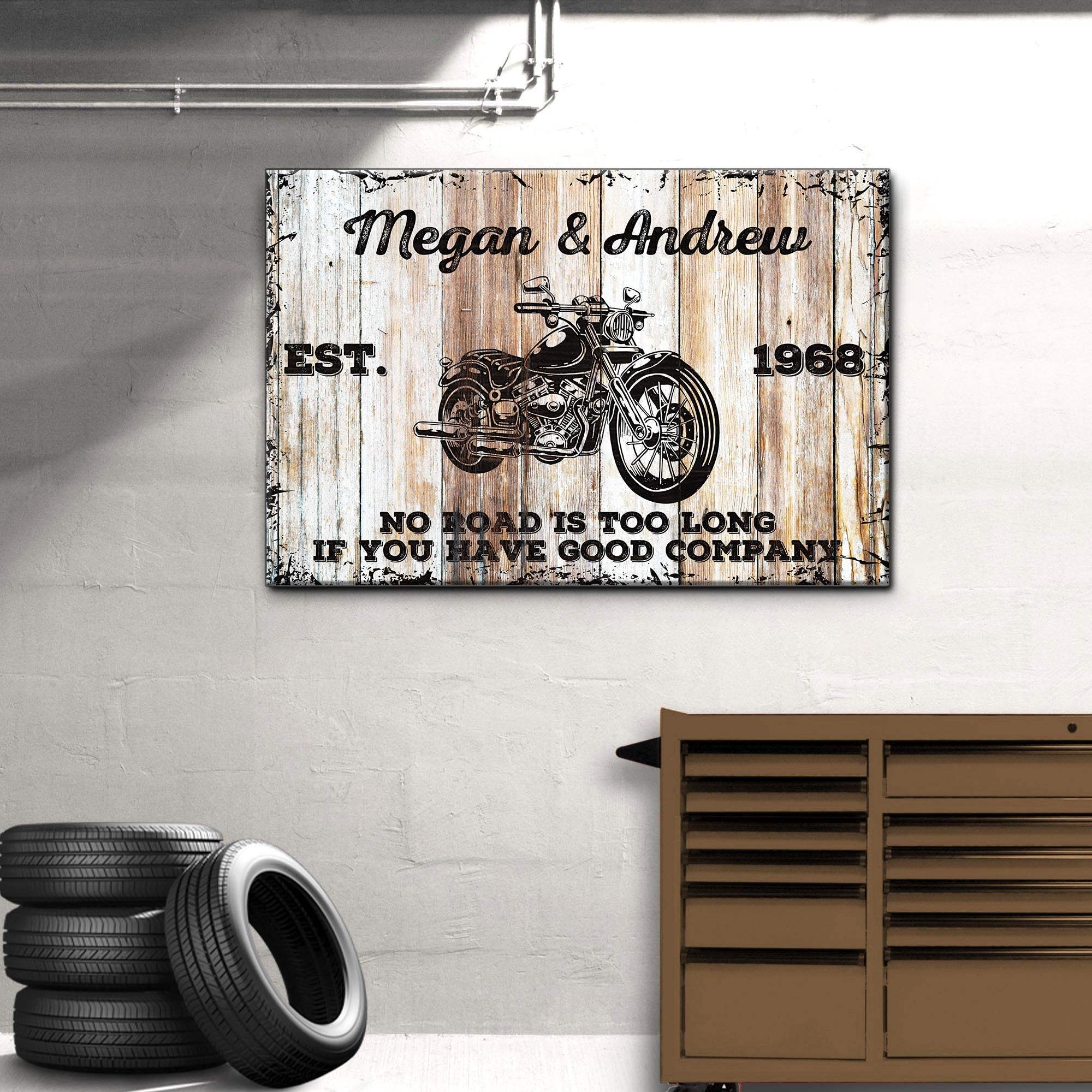 Motorcycle Wood Sign - Image 2