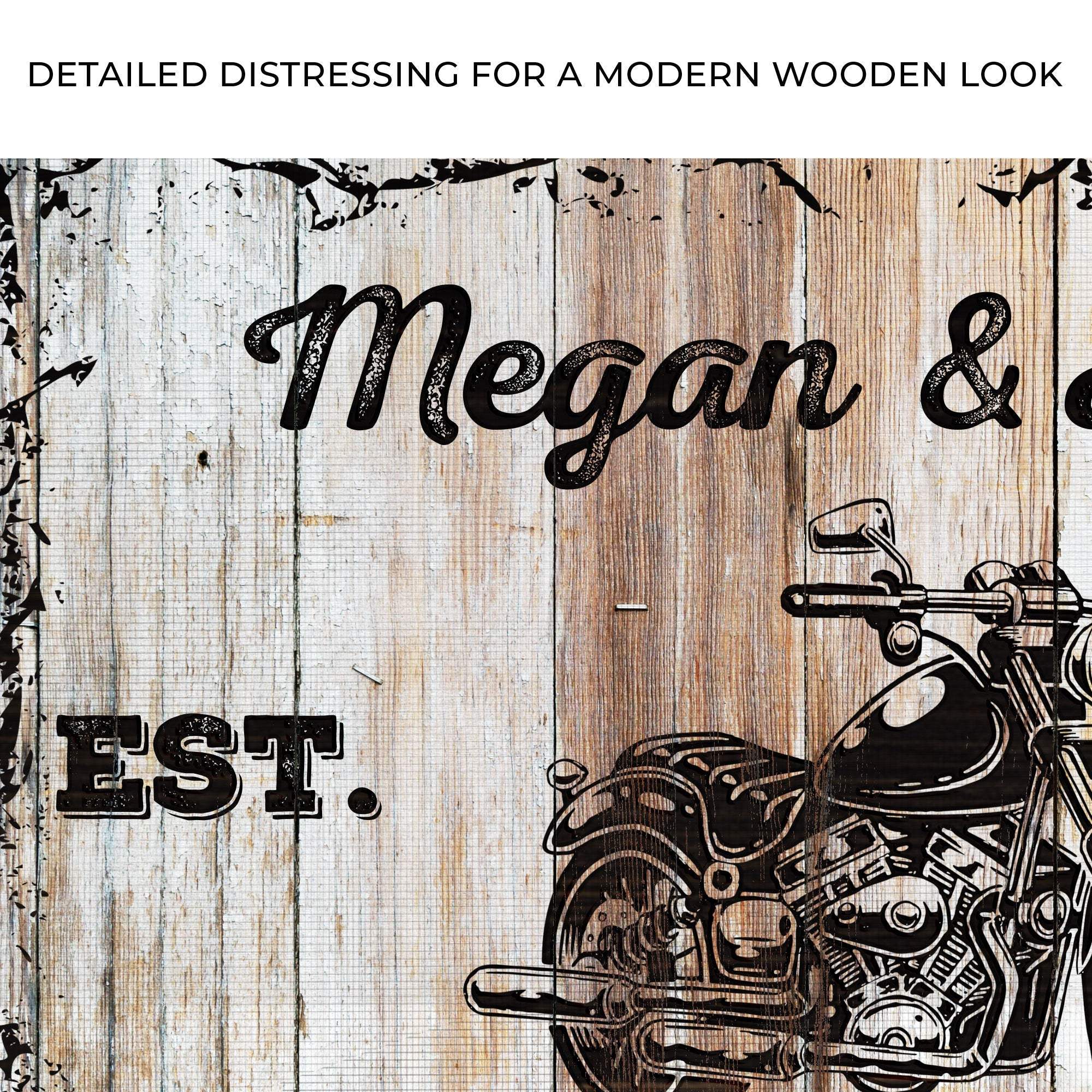 Motorcycle Wood Sign - Image 4