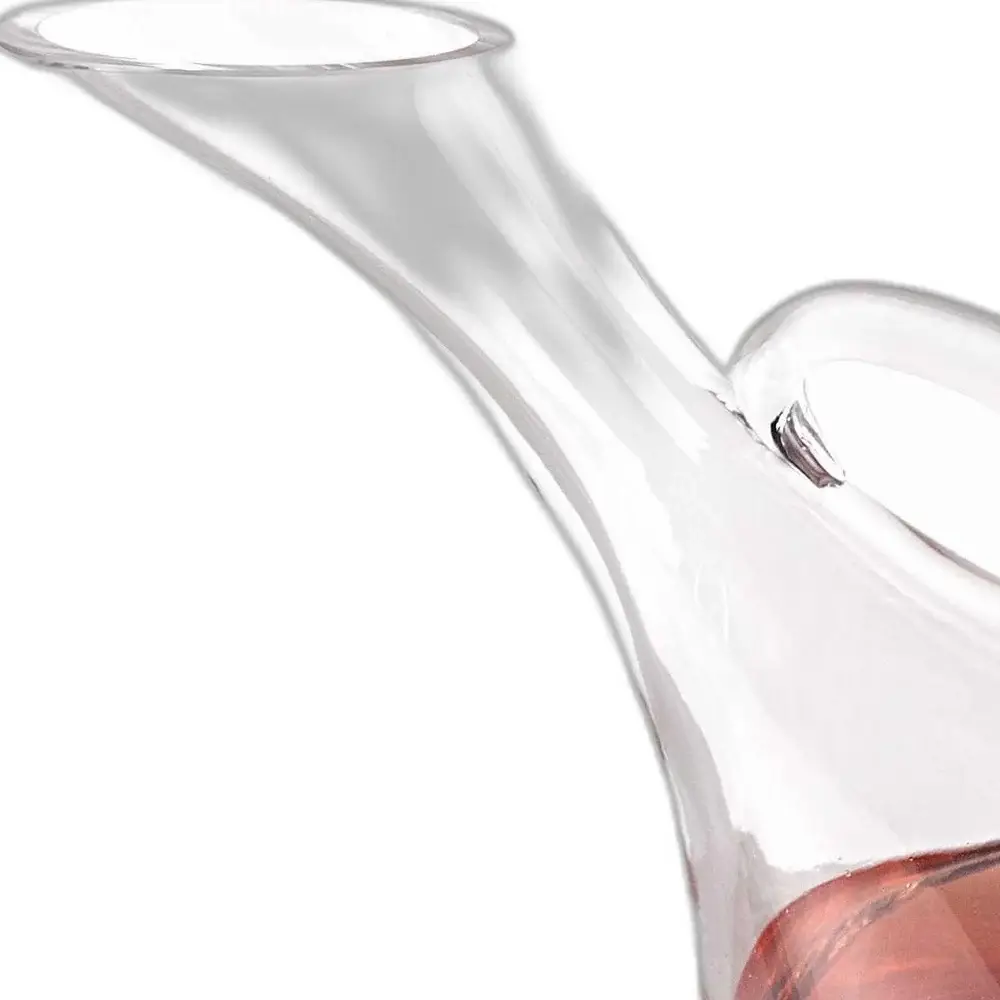 Mouth Blown Glass Wine Carafe  32 Oz - Image 3