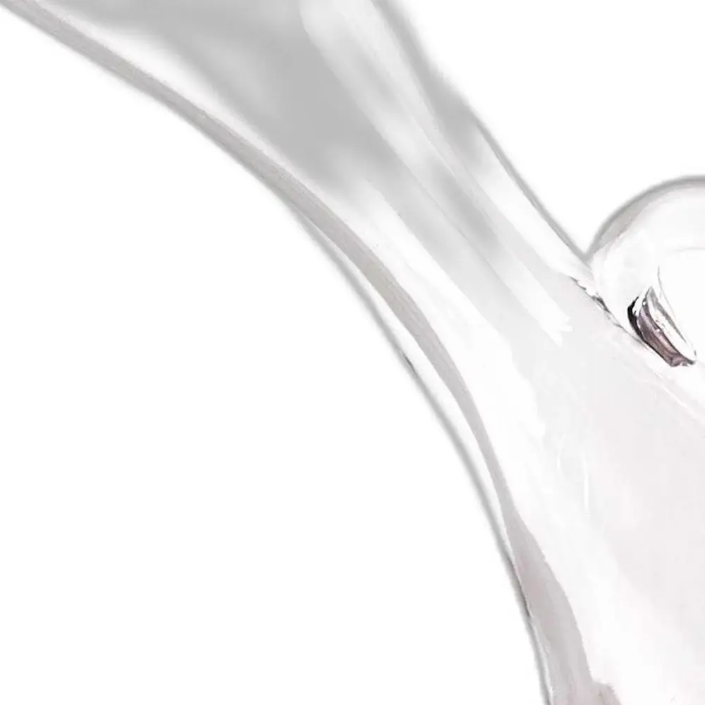 Mouth Blown Glass Wine Carafe  32 Oz - Image 4