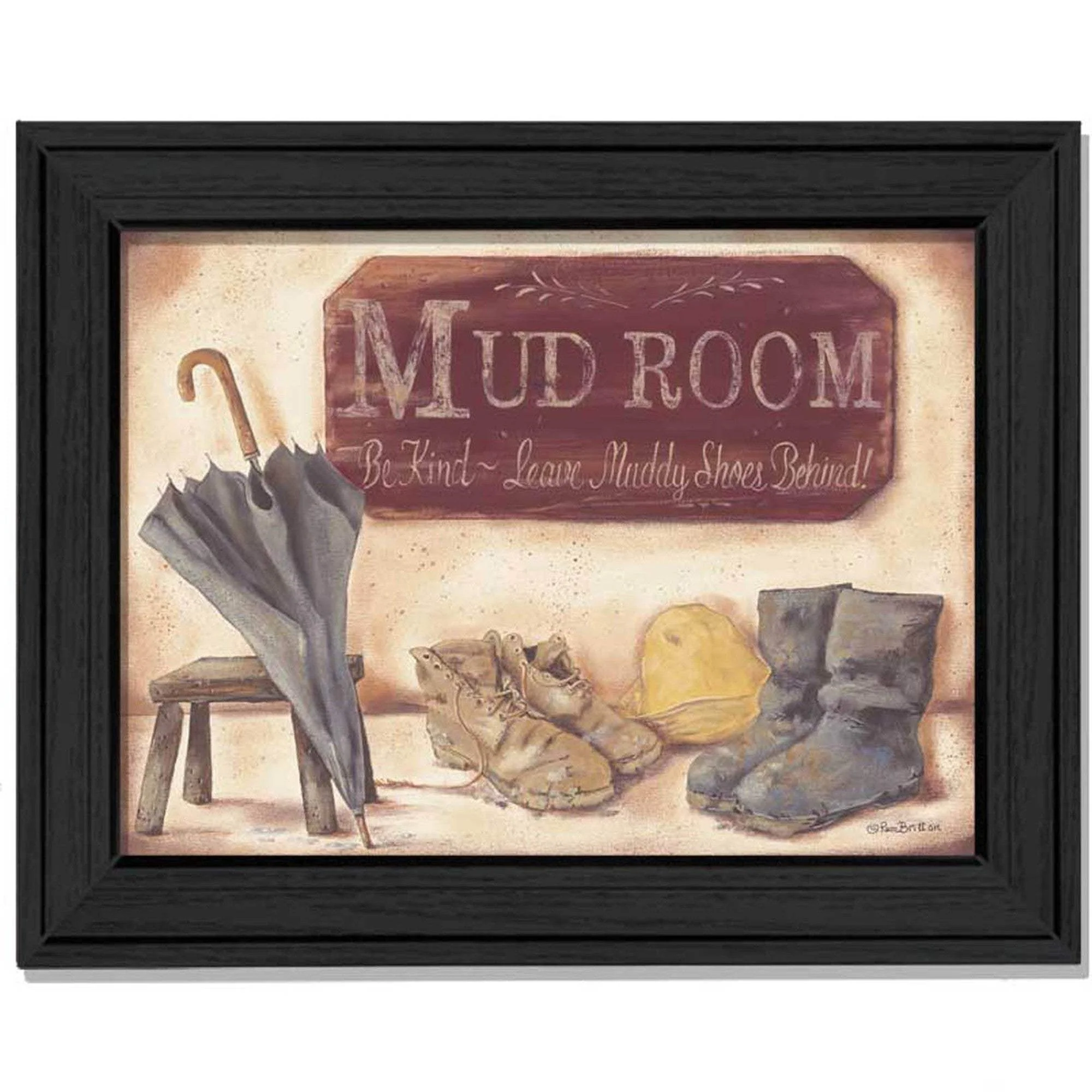 Muddy Shoes Black Framed Print Wall Art - Image 2