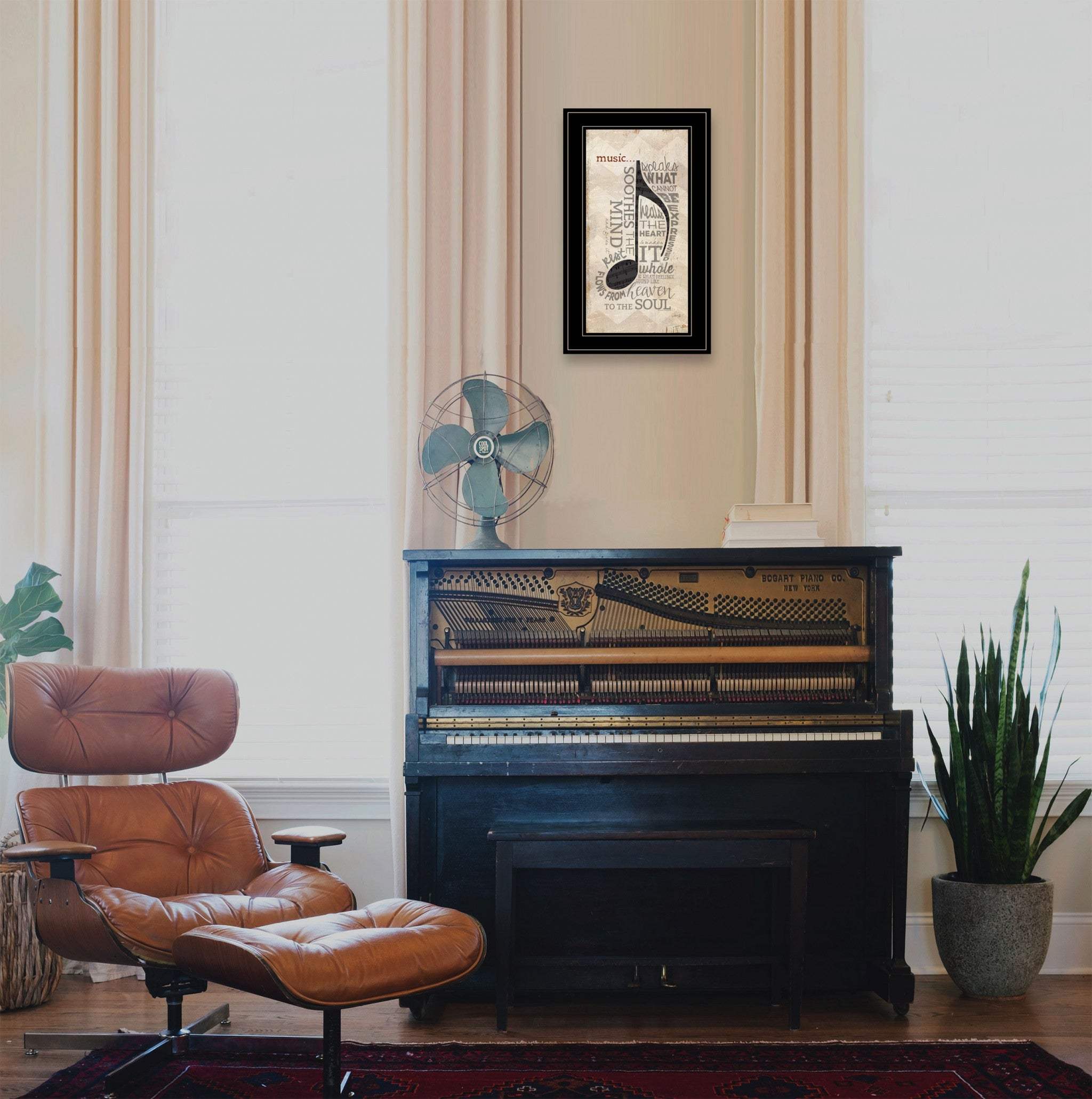 Music 5 Black Framed Print Wall Art - Image 4