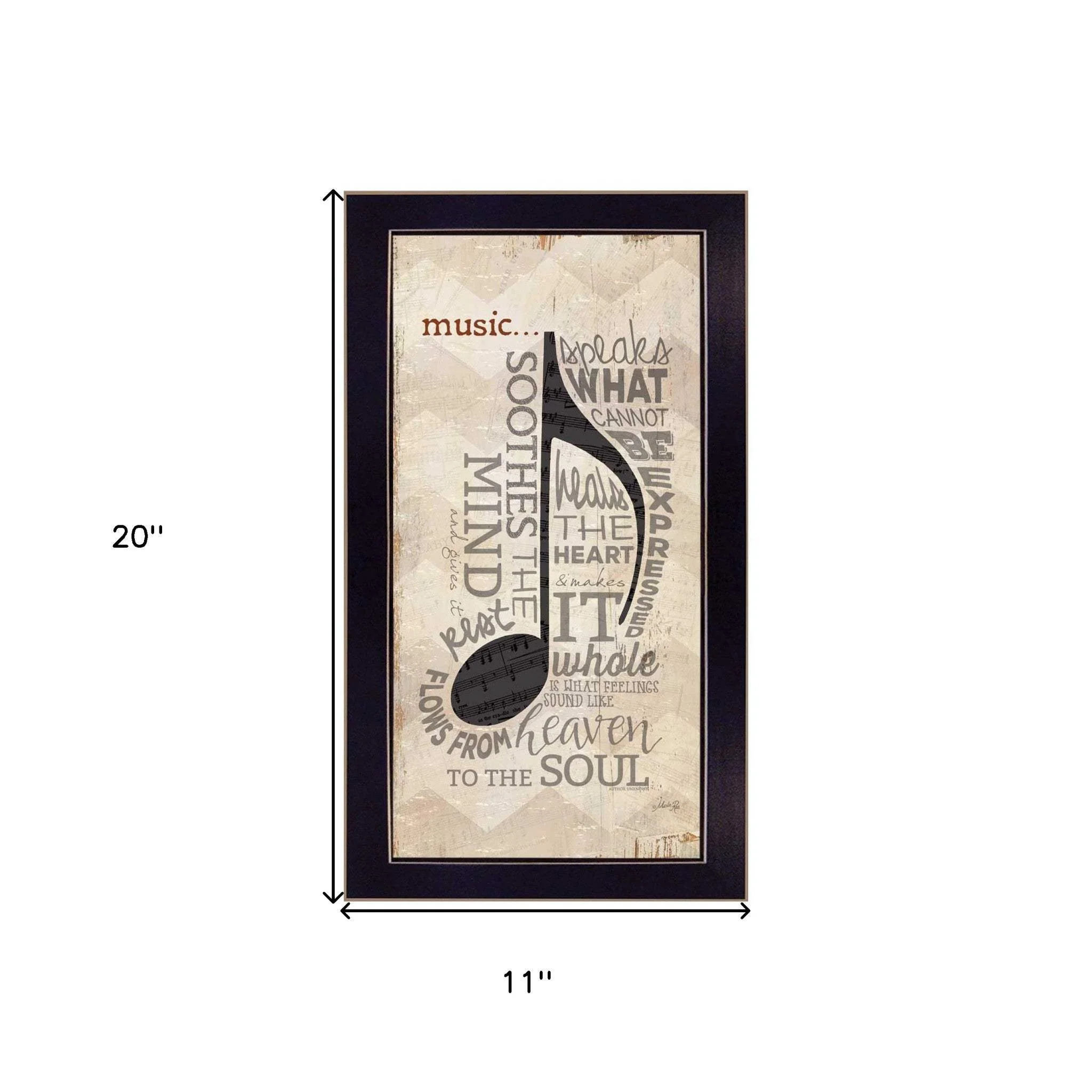 Music 6 Black Framed Print Wall Art - Image 5