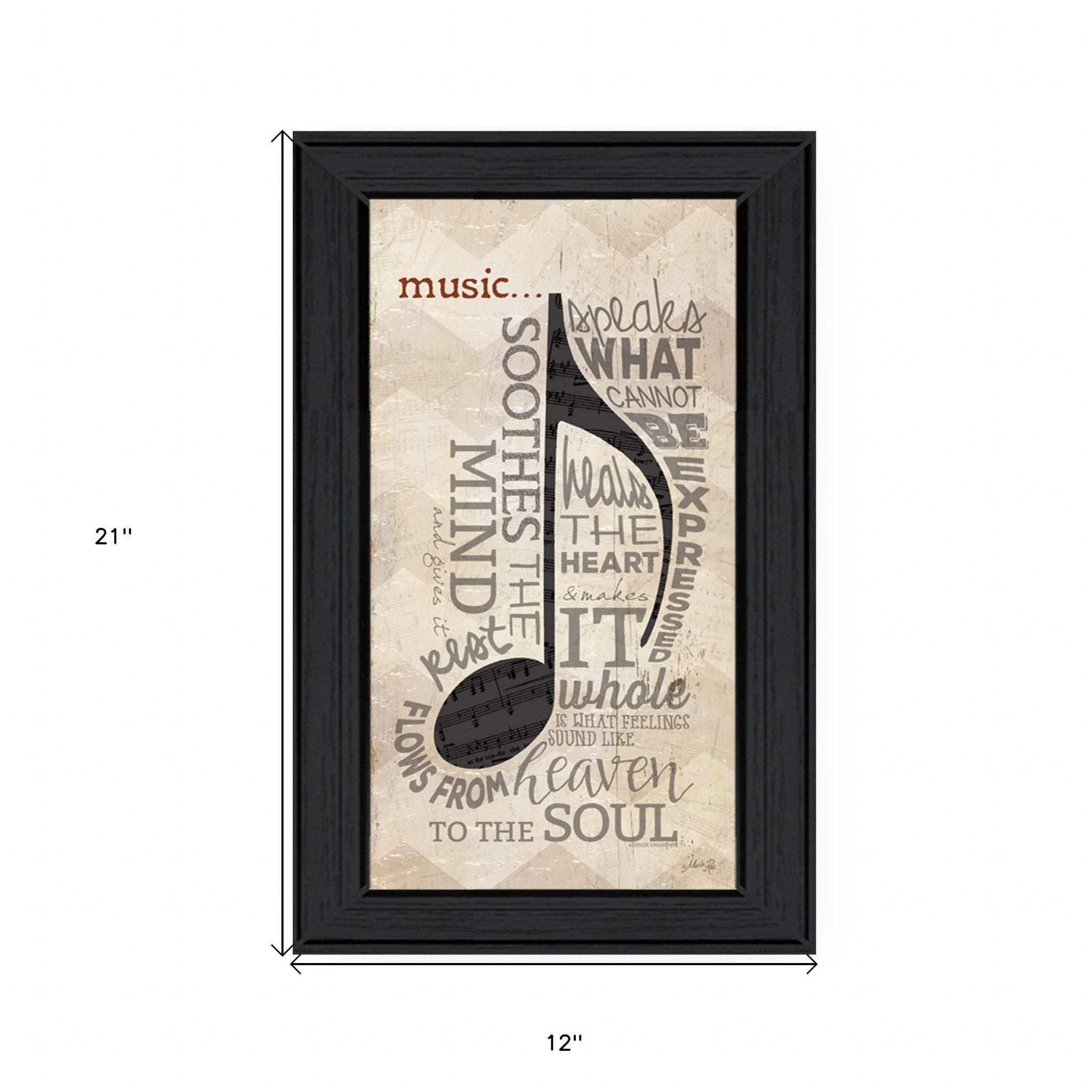 Music 7 Black Framed Print Wall Art - Image 5