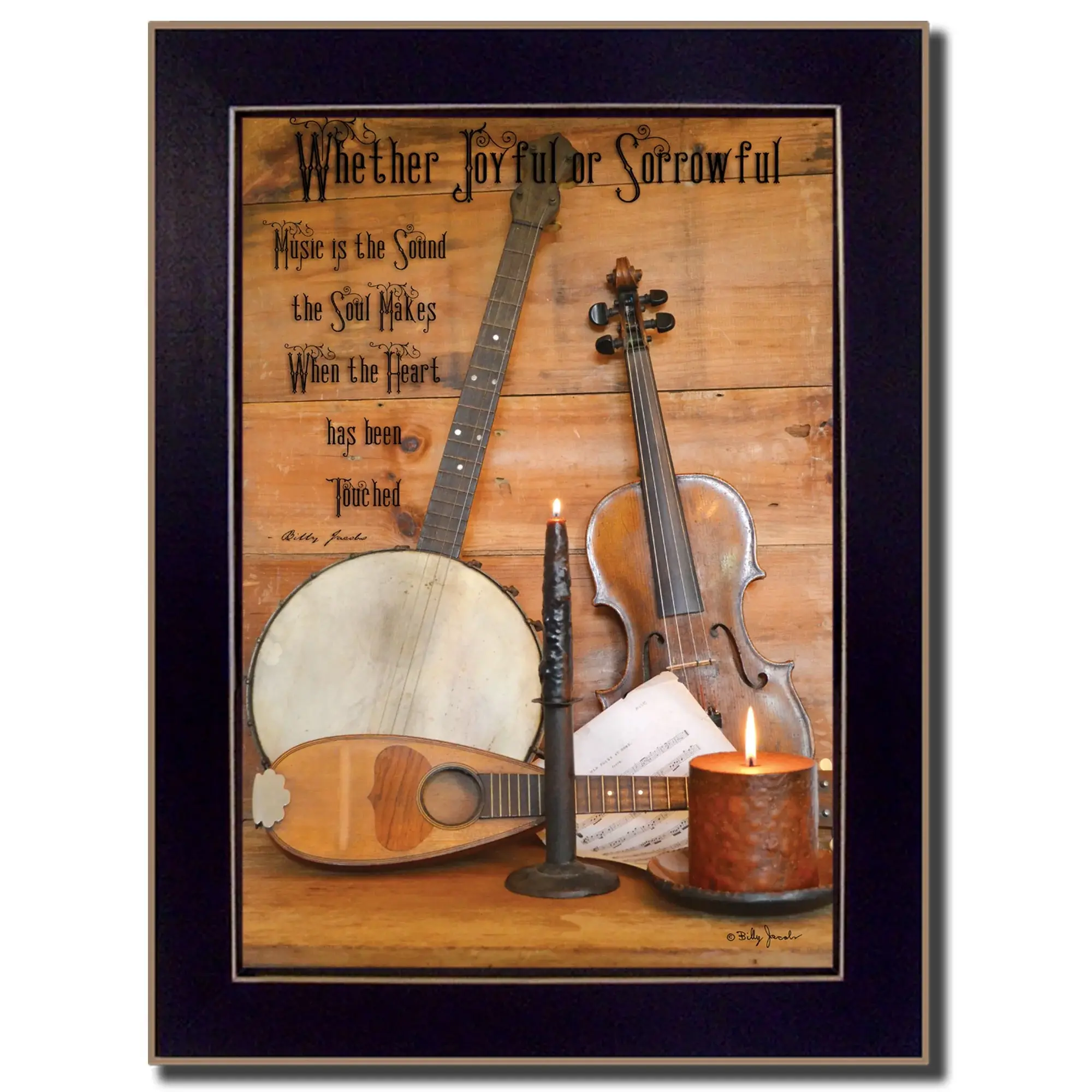 Music Black Framed Print Wall Art - Image 2