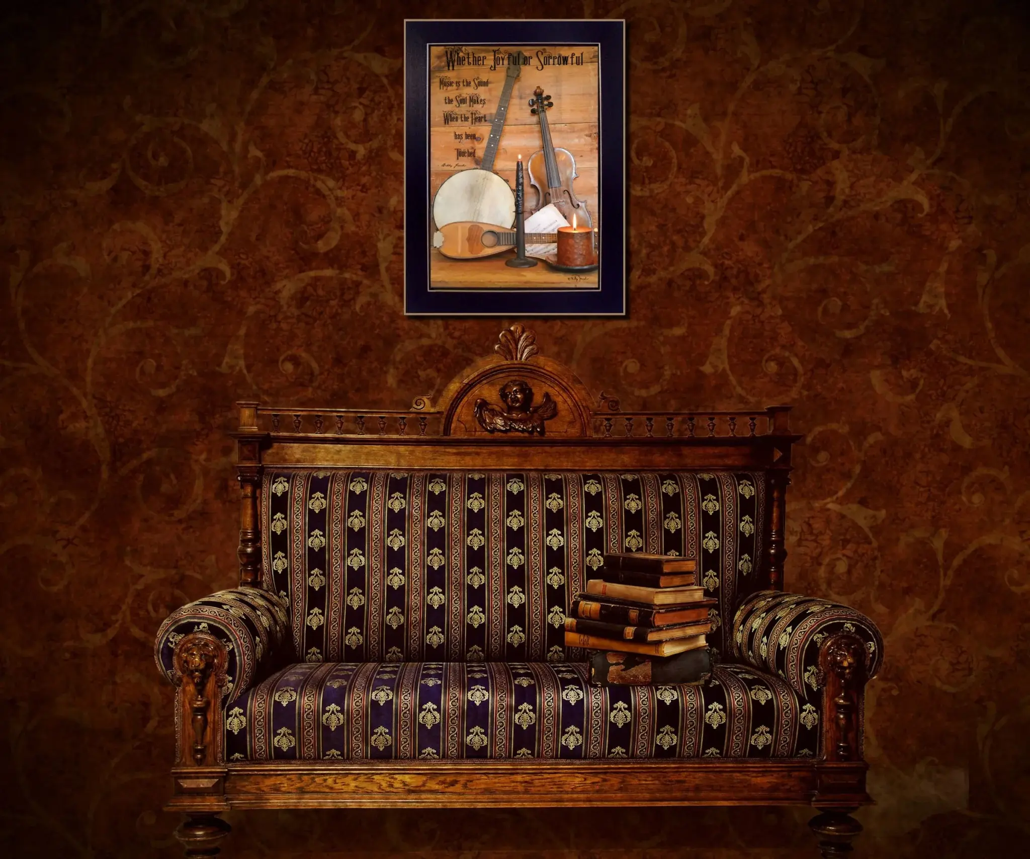 Music Black Framed Print Wall Art - Image 4