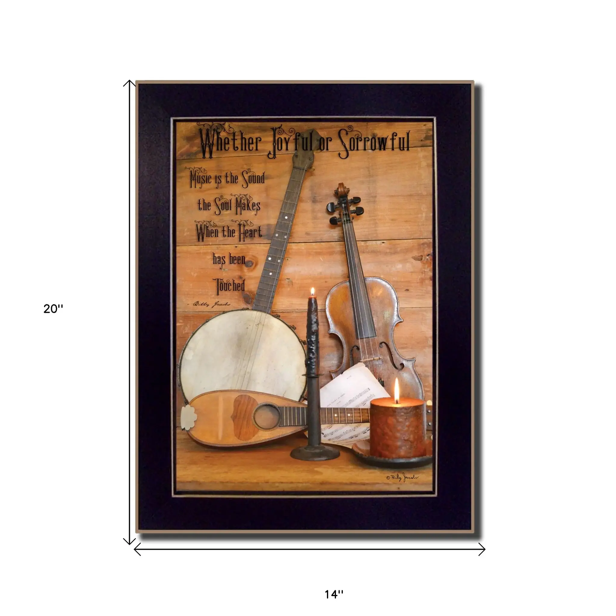 Music Black Framed Print Wall Art - Image 5