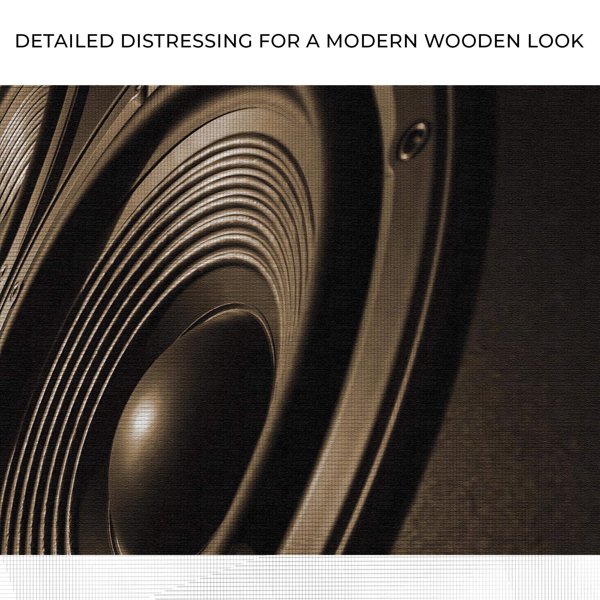 Music Equipment Speakers Sepia Canvas Wall Art - Image 4