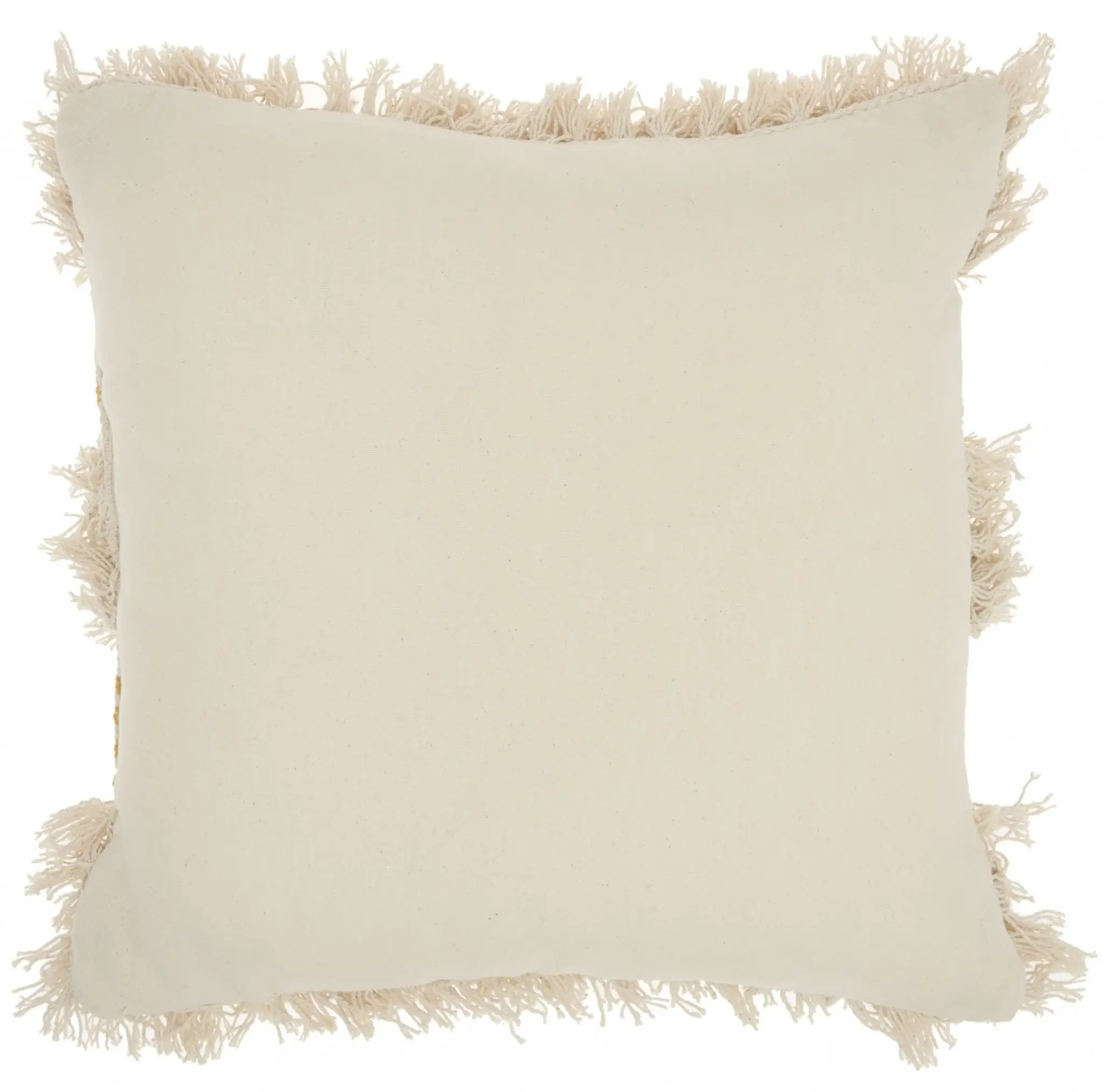 Mustard Diamond Patterned Throw Pillow - Image 2