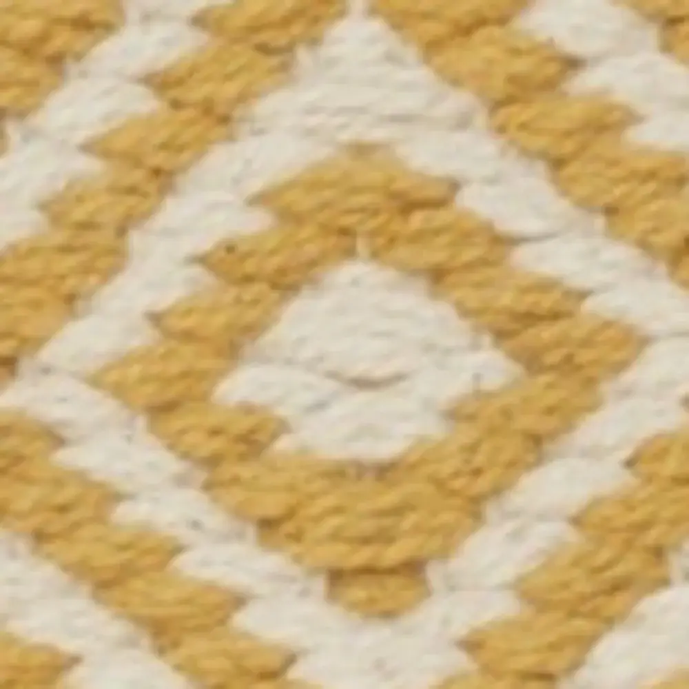 Mustard Diamond Patterned Throw Pillow - Image 5