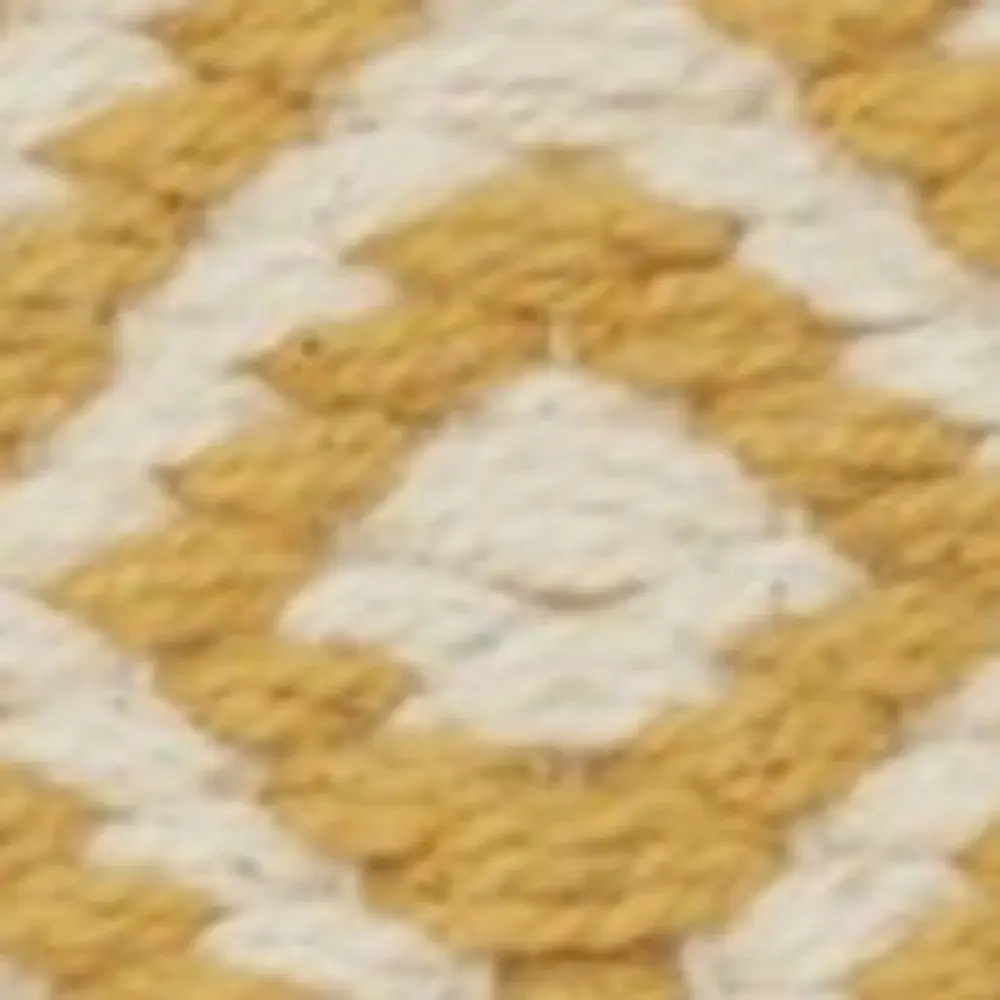 Mustard Diamond Patterned Throw Pillow - Image 7
