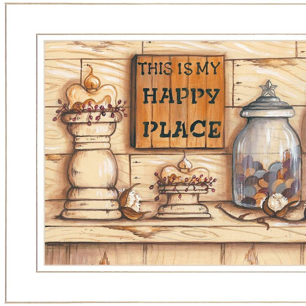 My Happy Place 1 White Framed Print Wall Art - Image 5