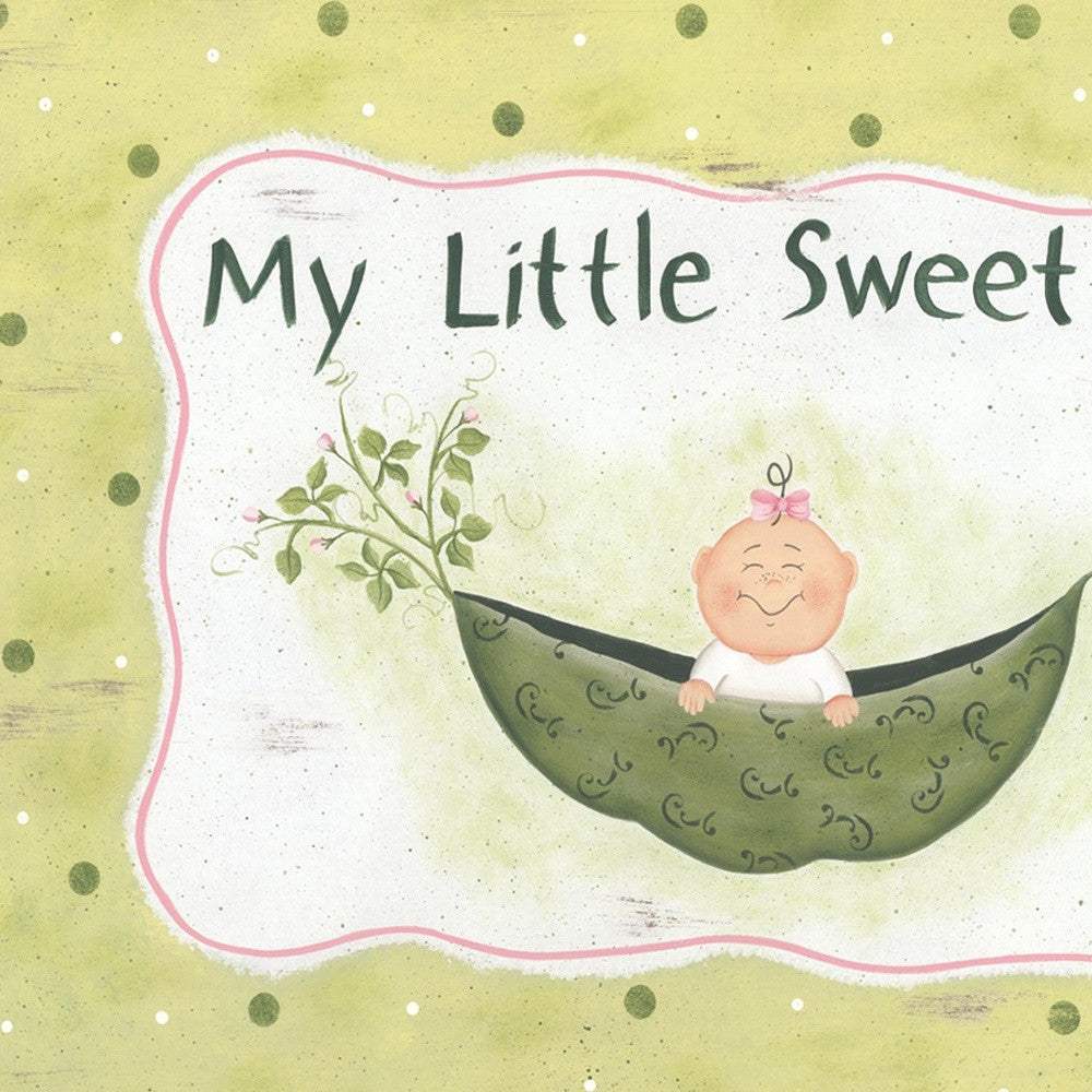 My Little Sweet Pea White Framed Print Wall Art - Image 4