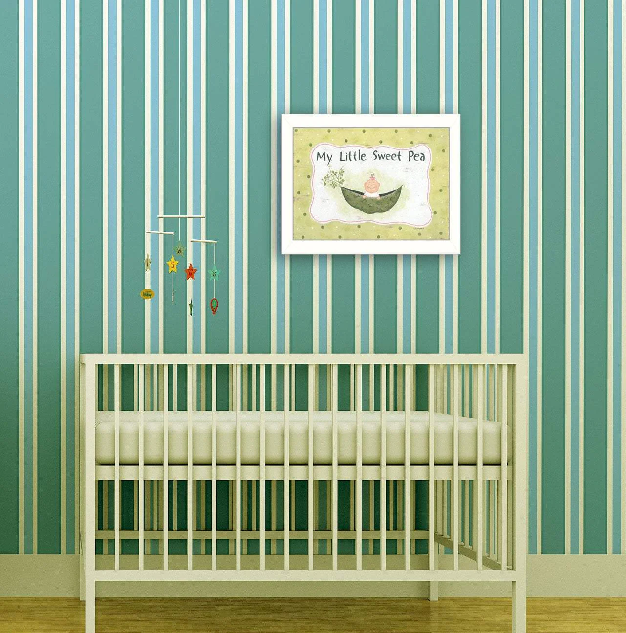 My Little Sweet Pea White Framed Print Wall Art - Image 5