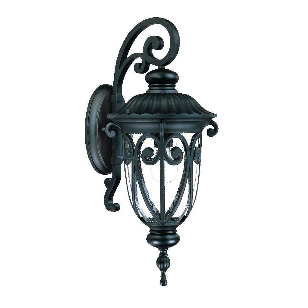 Naples 1-Light Matte Black Wall Light - Image 2