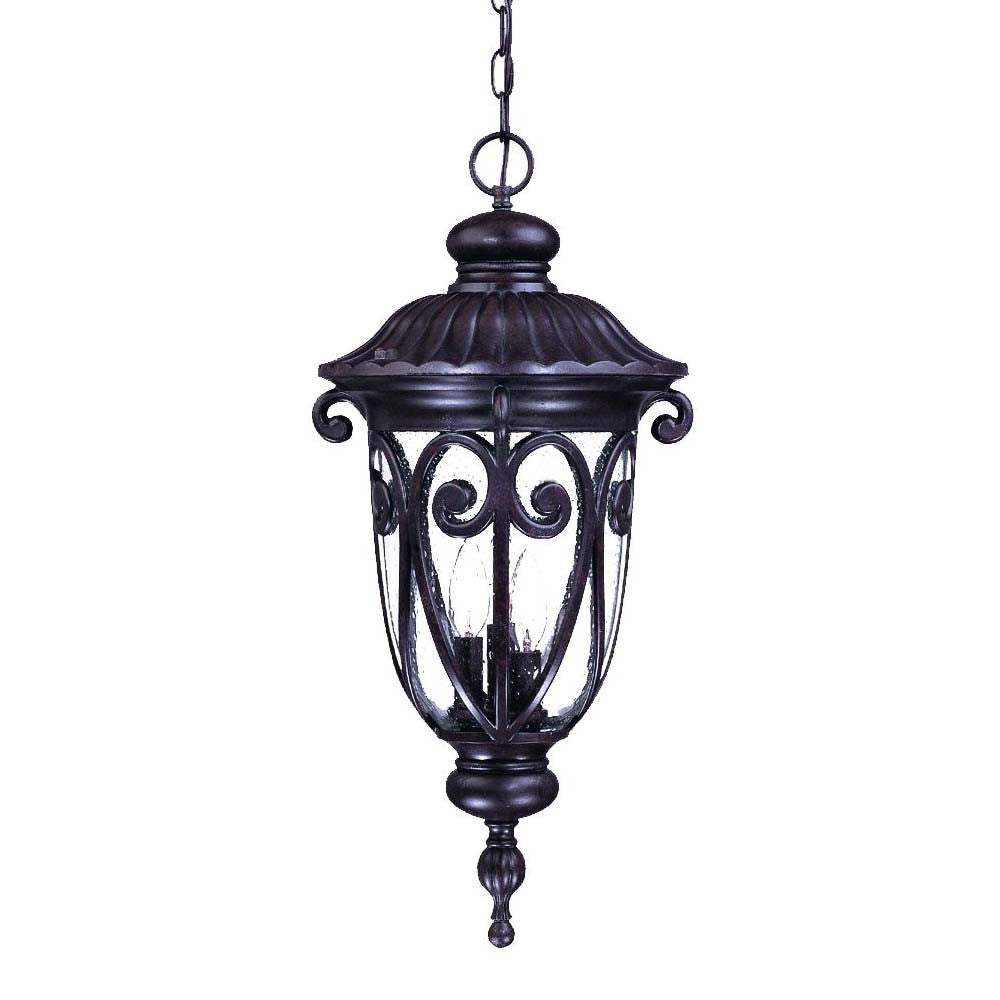 Naples 3-Light Marbelized Mahogany Hanging Light - Image 2