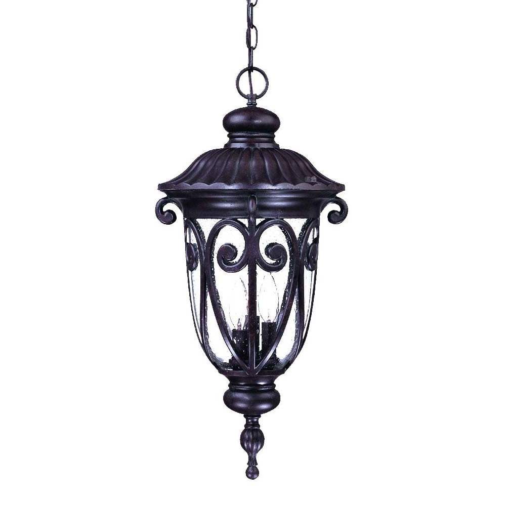 Naples 3-Light Marbelized Mahogany Hanging Light - Image 3