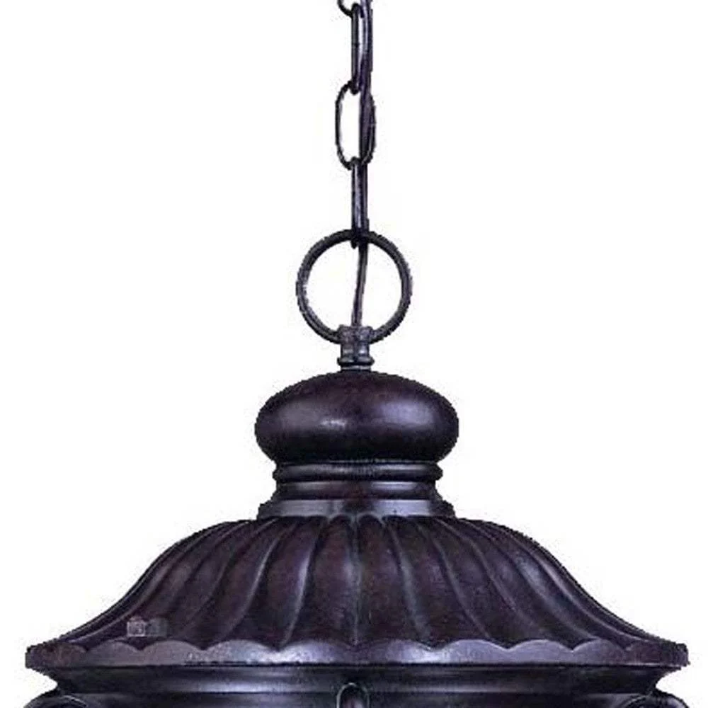 Naples 3-Light Marbelized Mahogany Hanging Light - Image 4