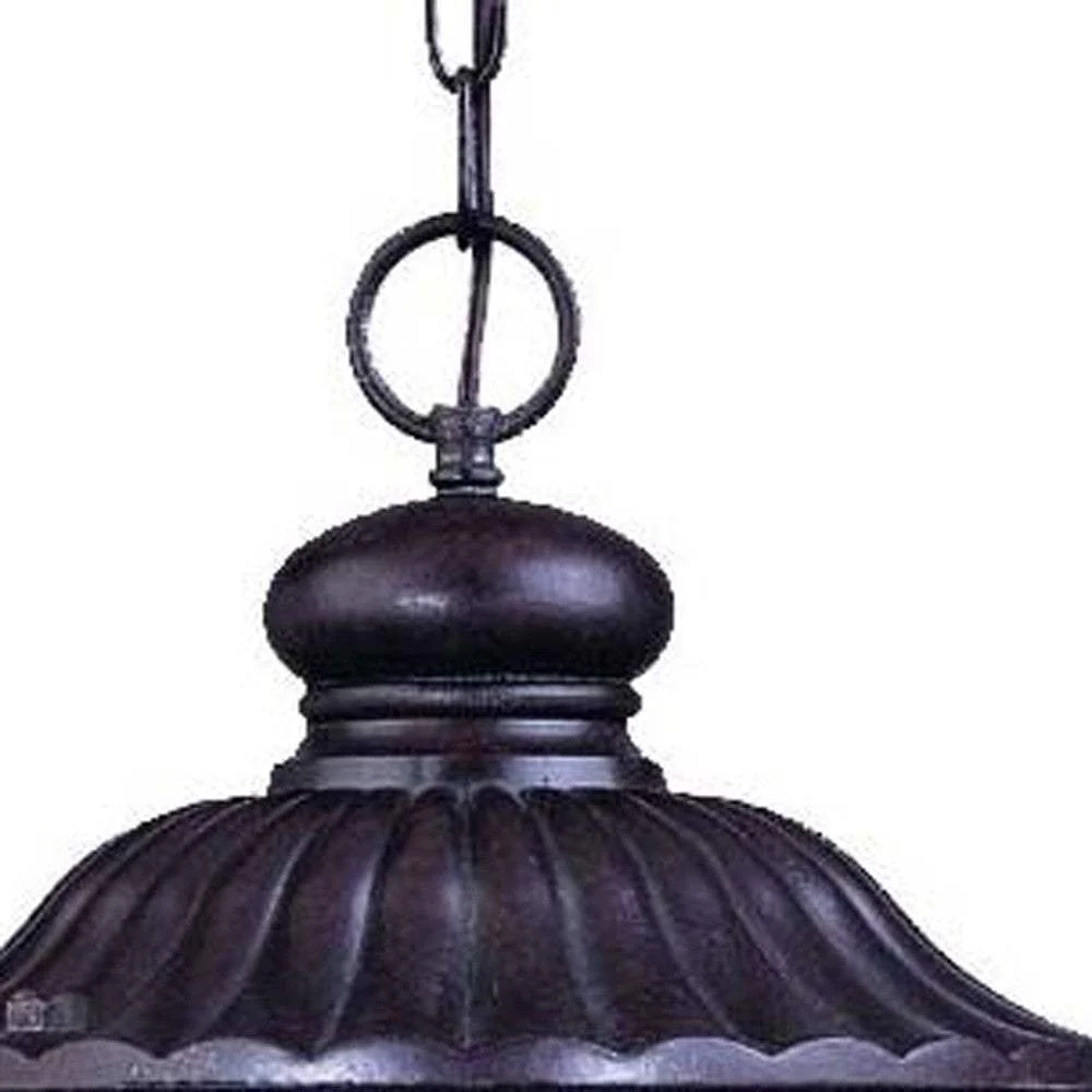 Naples 3-Light Marbelized Mahogany Hanging Light - Image 5