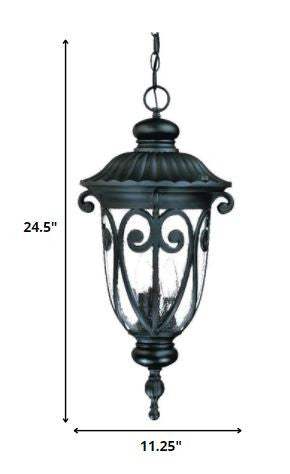 Naples 3-Light Matte Black Hanging Light - Image 6