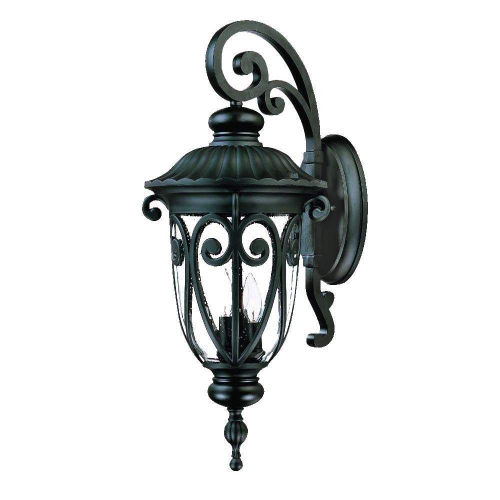 Naples 3-Light Matte Black Wall Light - Image 2