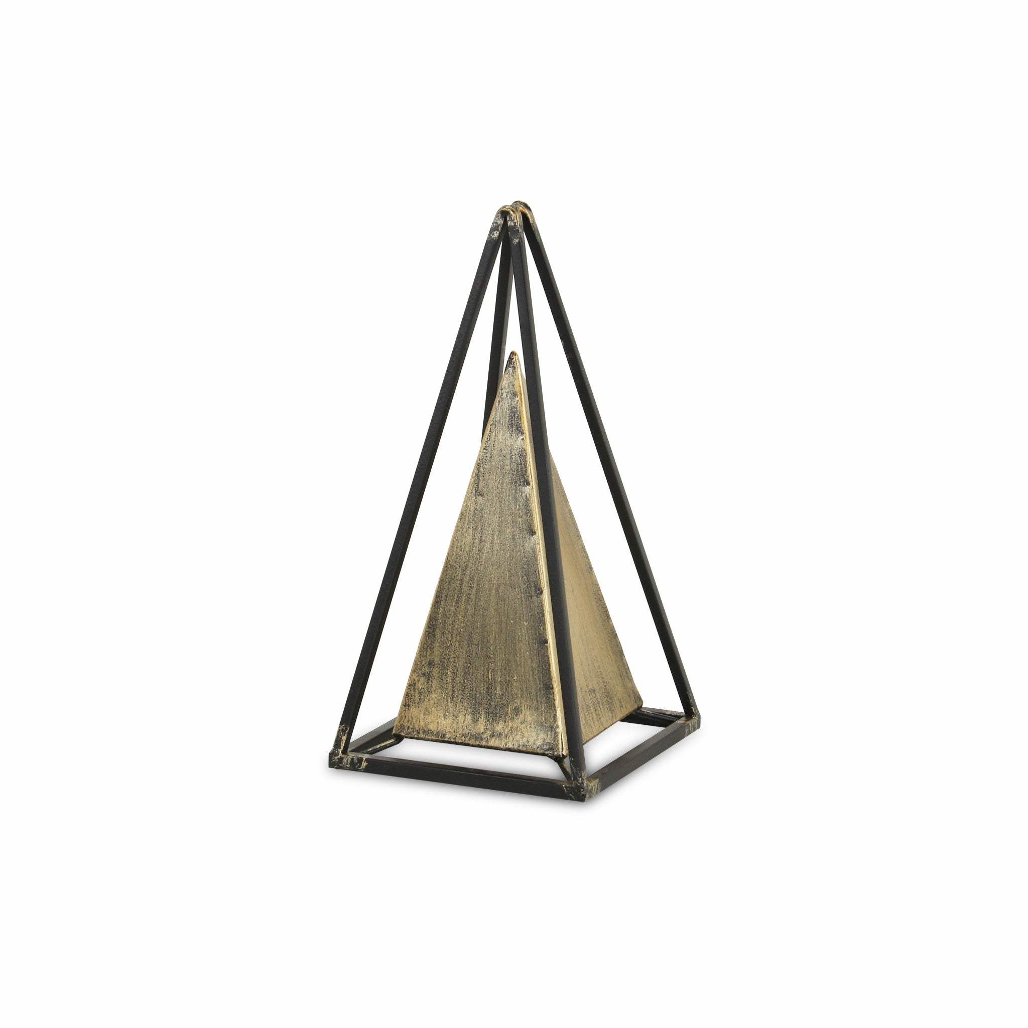 Narrow Metal Triangular Decorative Sculpture - Image 3