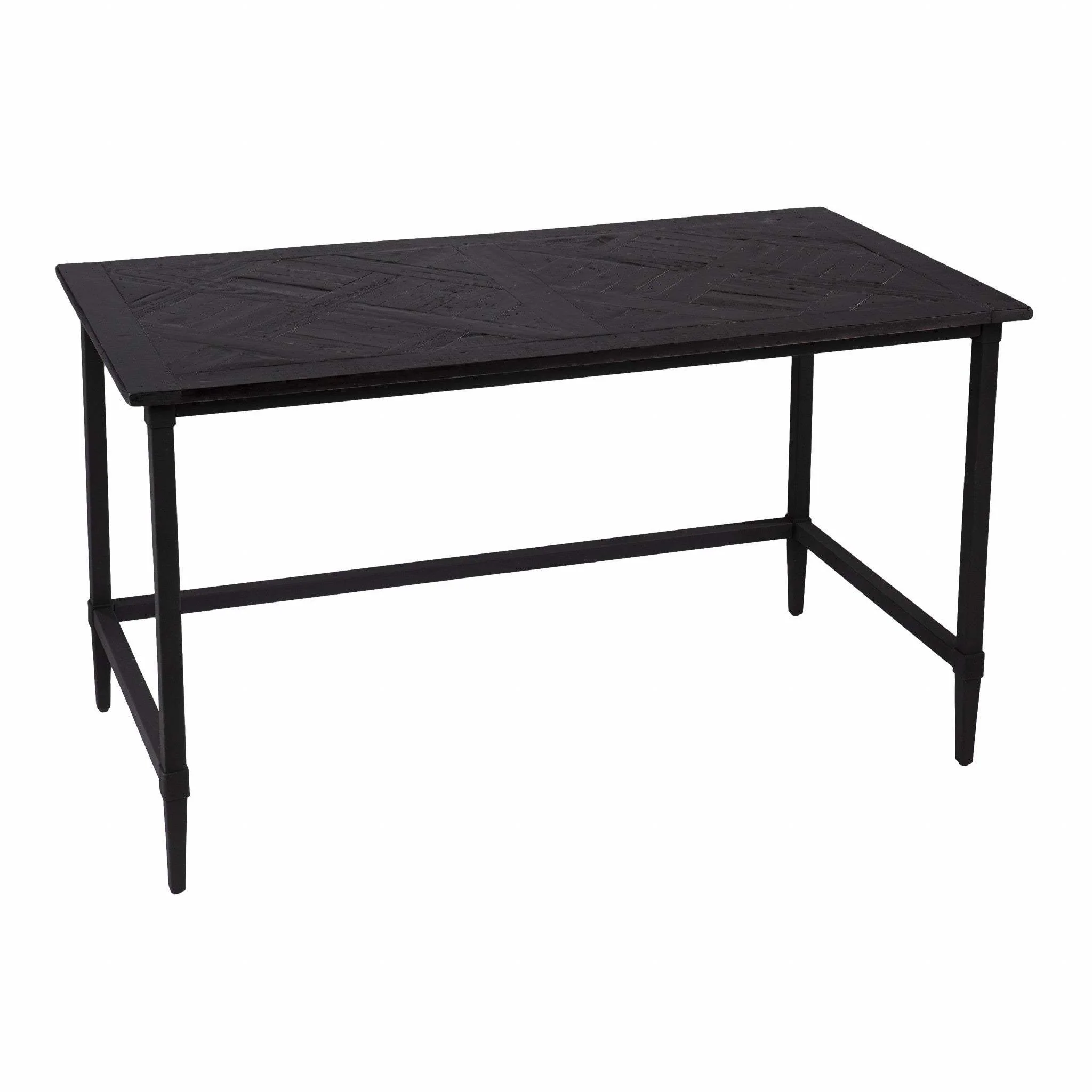 Natural Black Reclaimed Wood Desk - Image 3