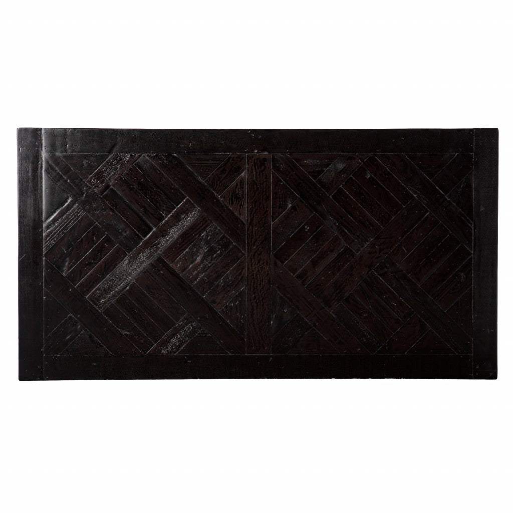 Natural Black Reclaimed Wood Desk - Image 6