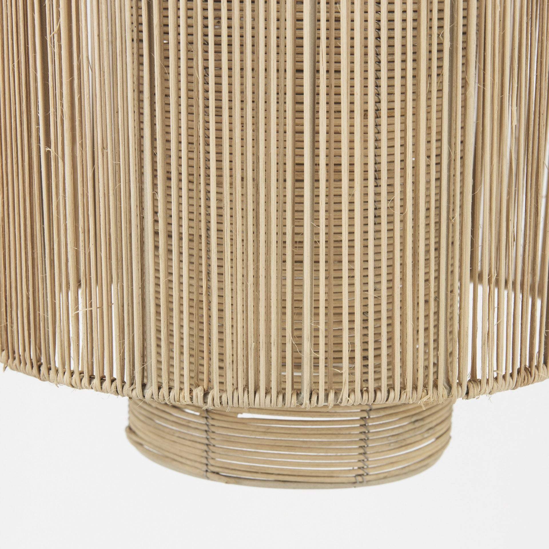 Natural Cane Cylindrical Hanging Pendant Light - Image 7