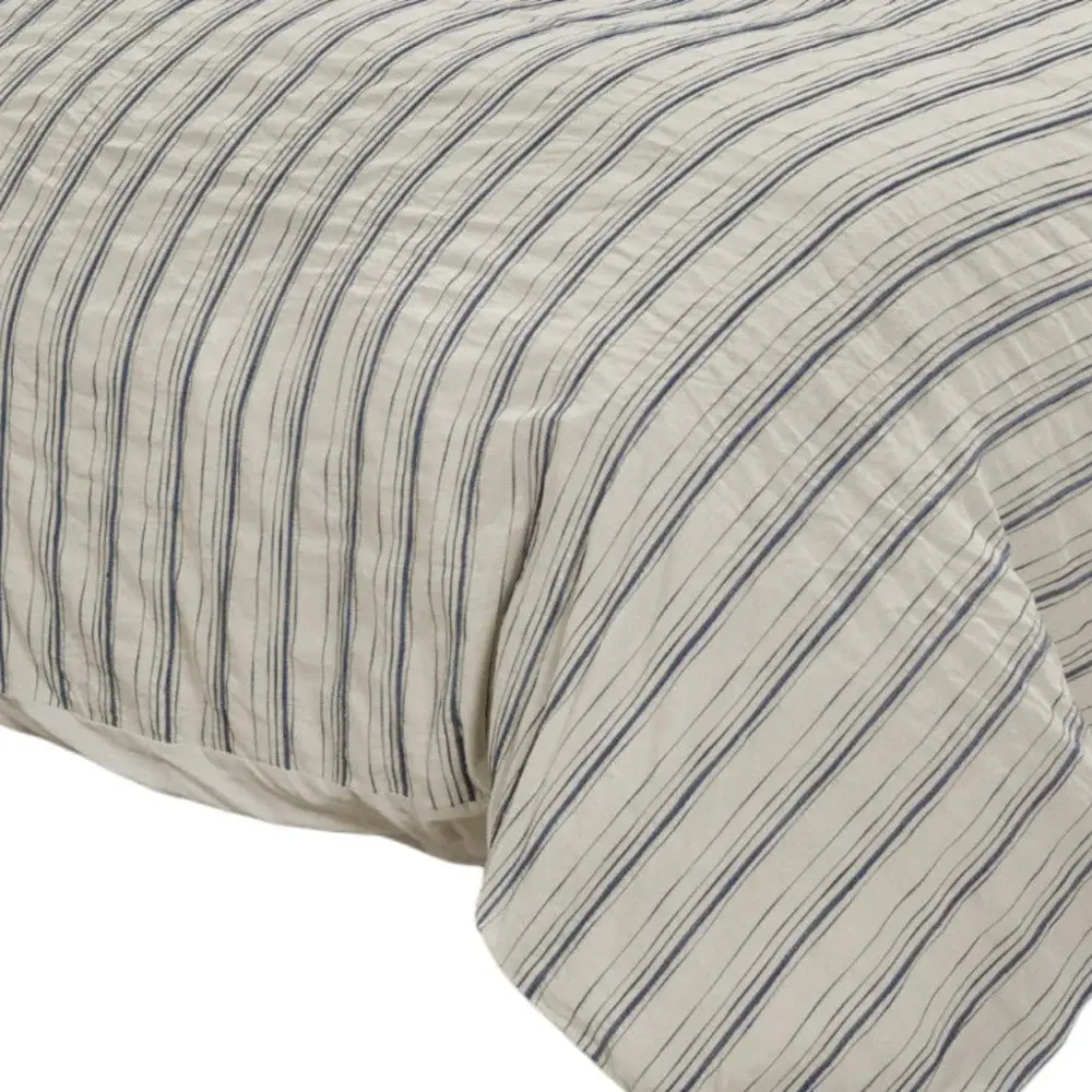 Natural King Linen 300 Thread Count Dry Clean Only Duvet Cover - Image 3