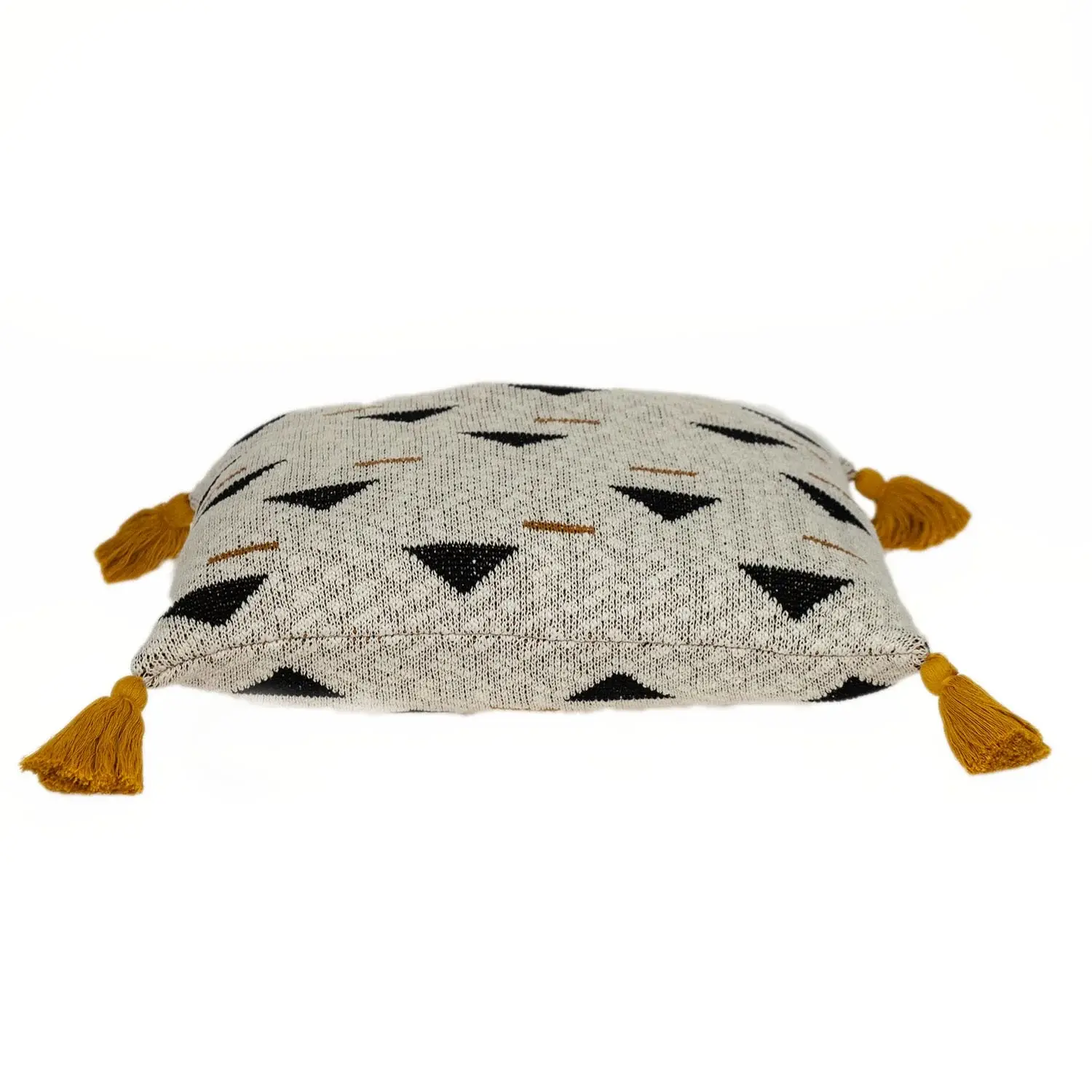 Natural Knitted Throw Pillow - Image 3