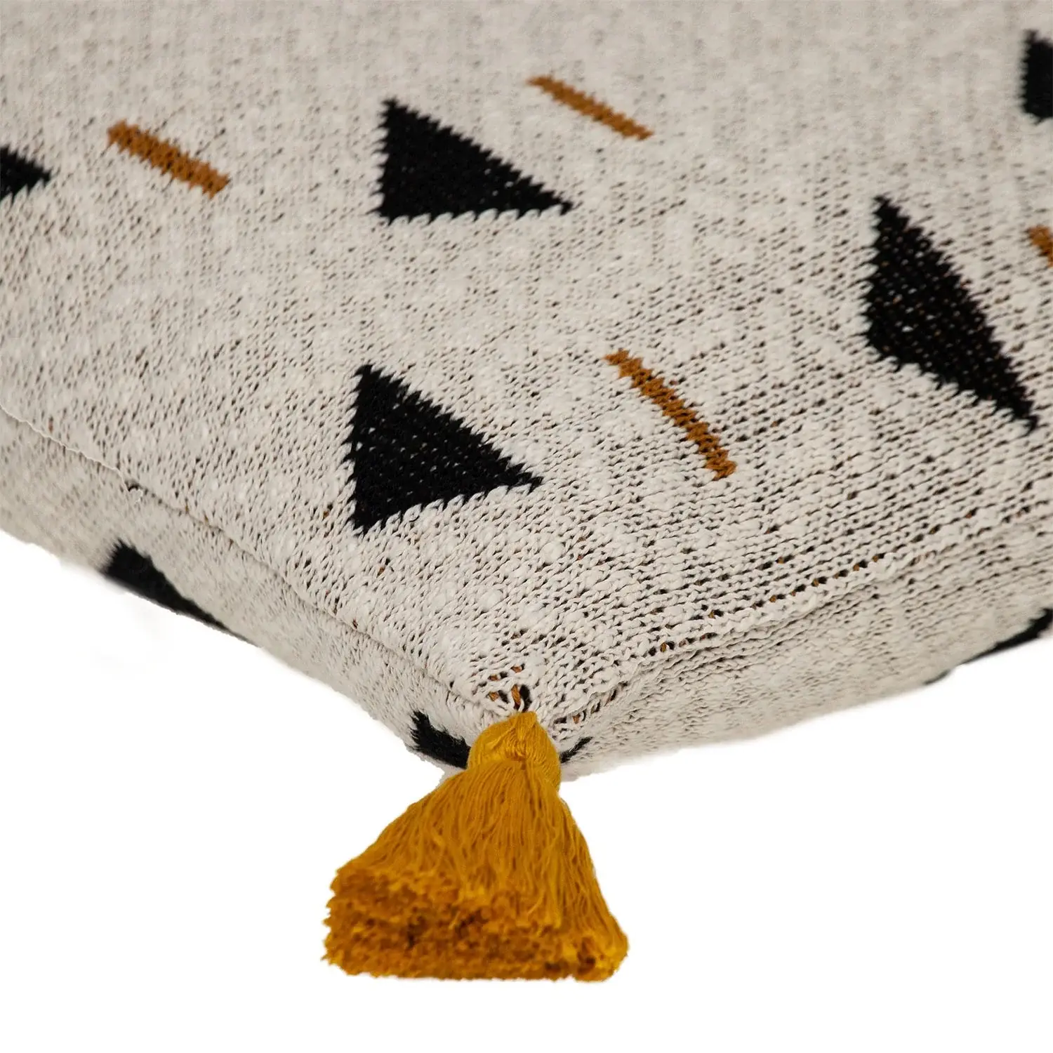 Natural Knitted Throw Pillow - Image 4