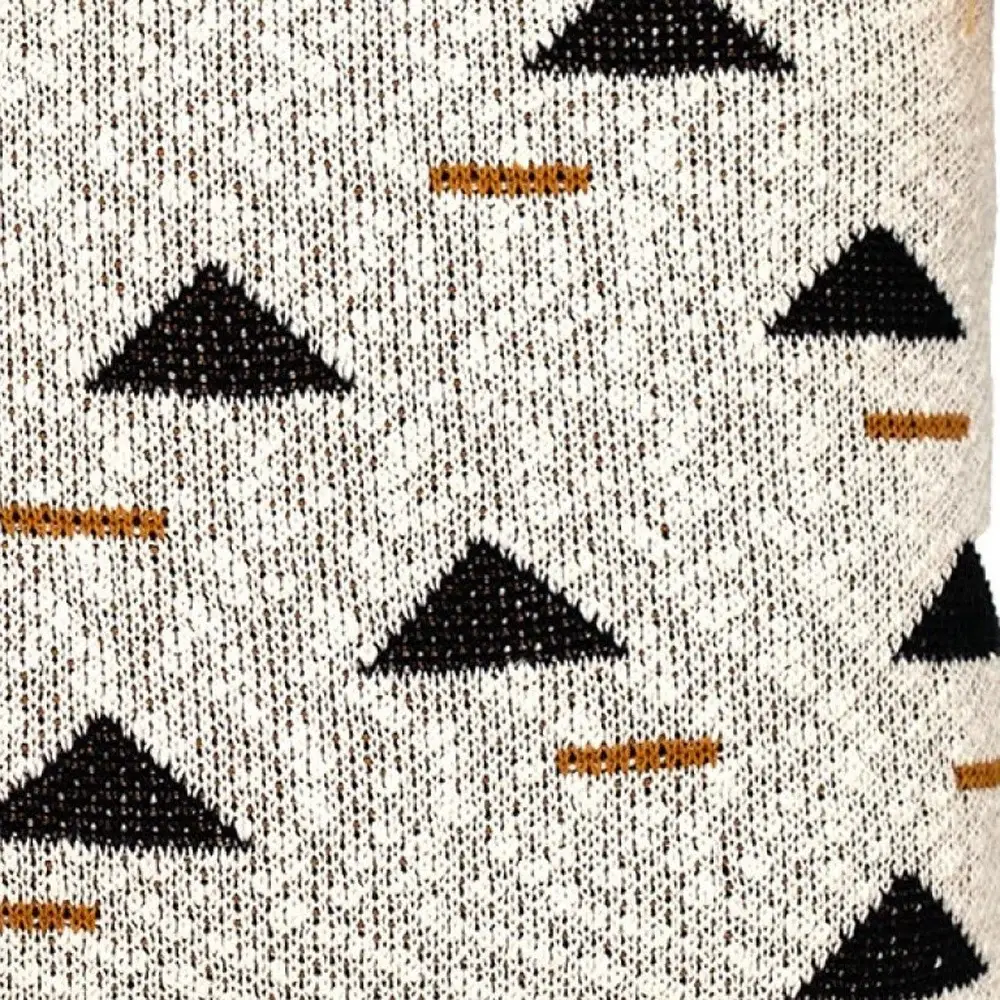 Natural Knitted Throw Pillow - Image 5